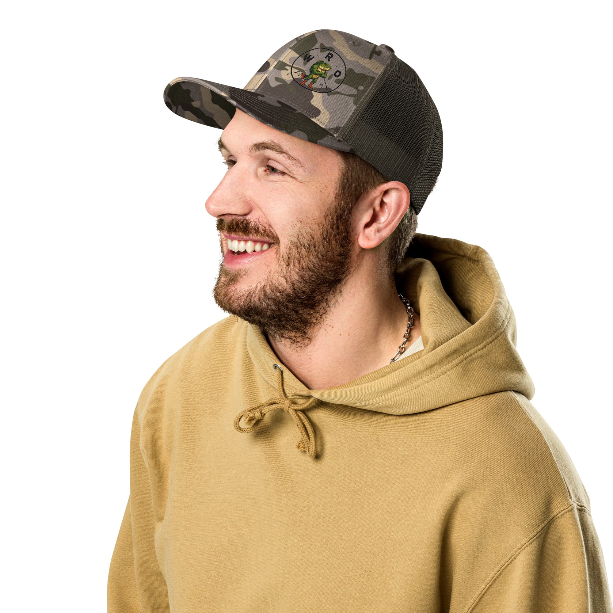 camouflage trucker hat