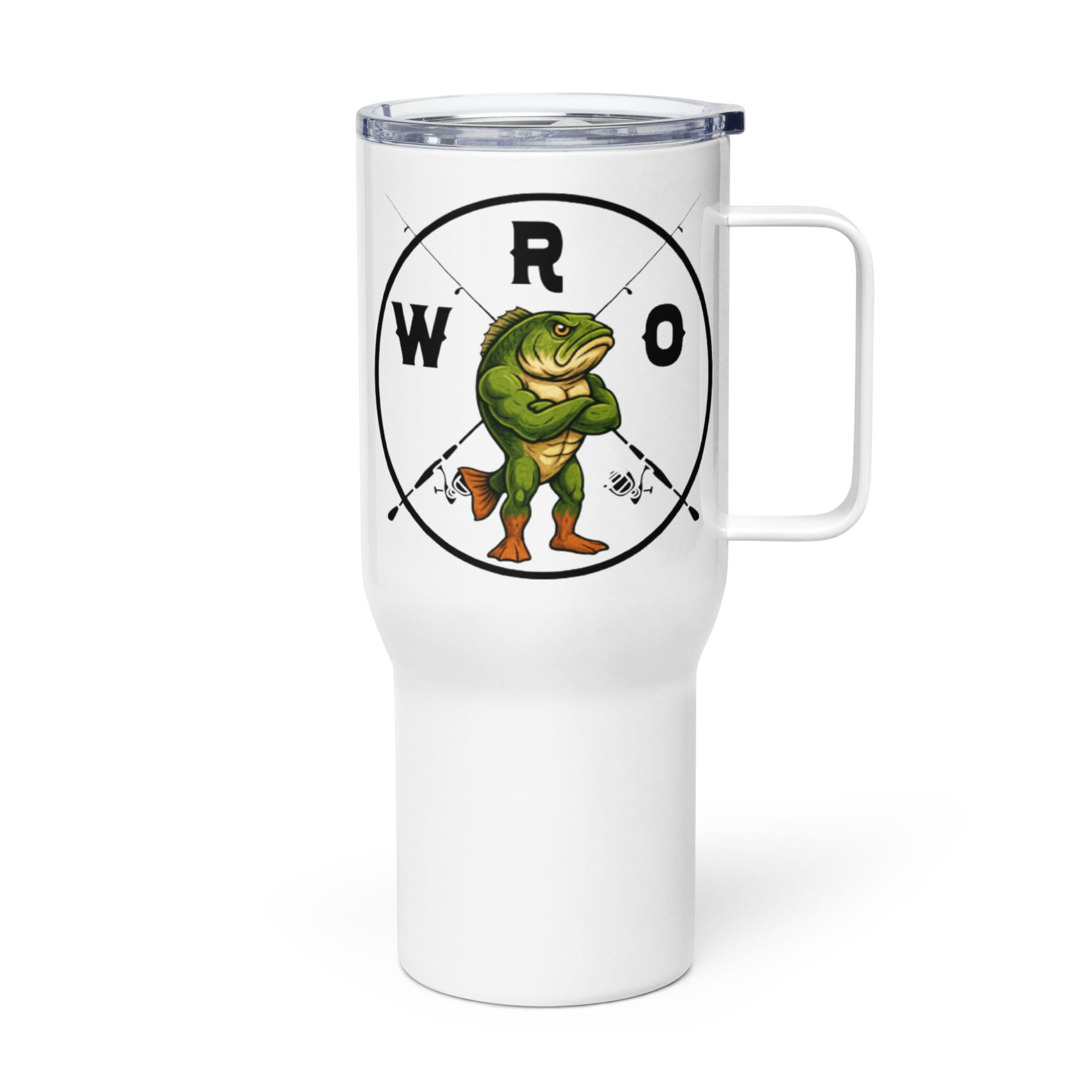 travel mug with a handle