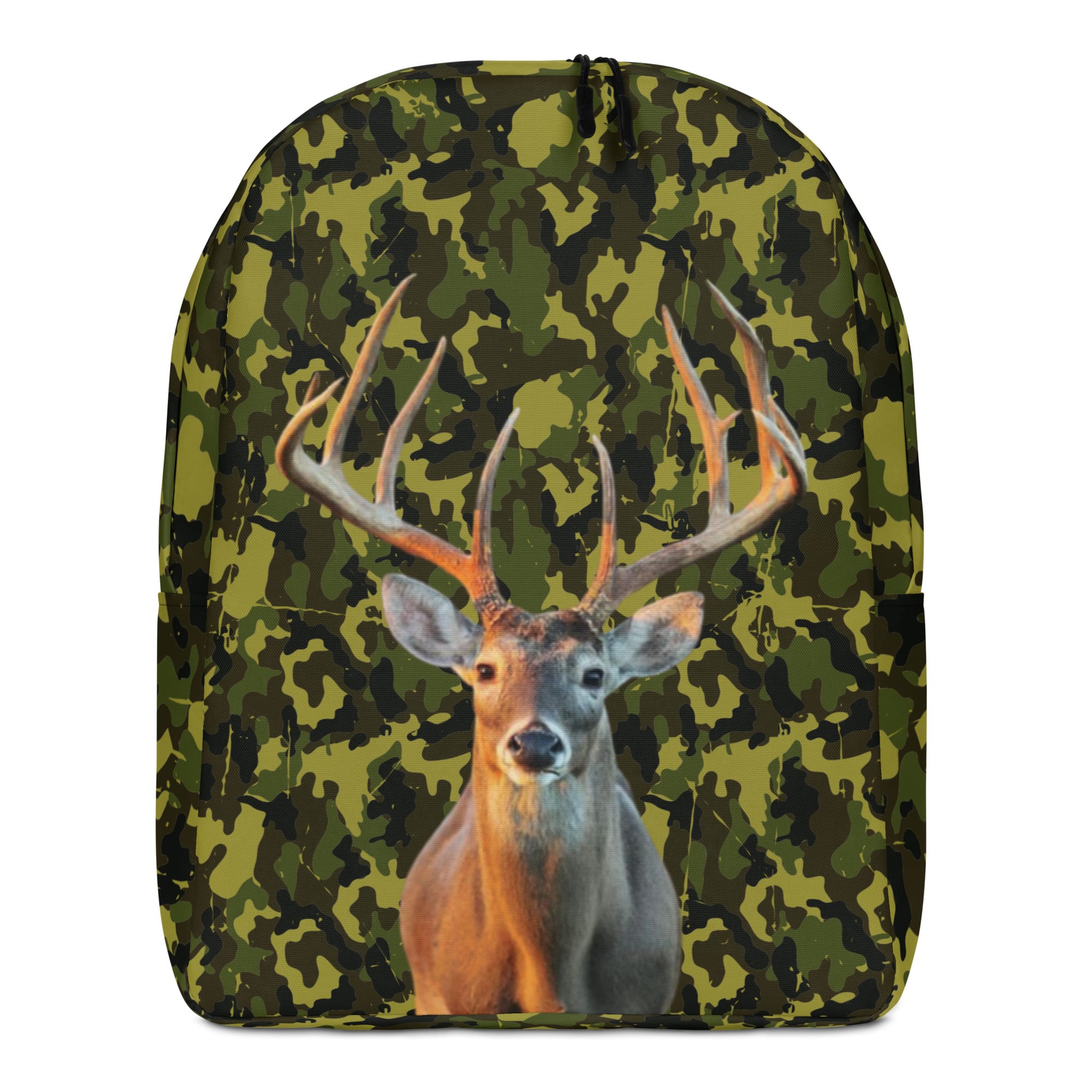 Trophy Buck Camo Backpack with Large Deer Print and WRO Branding