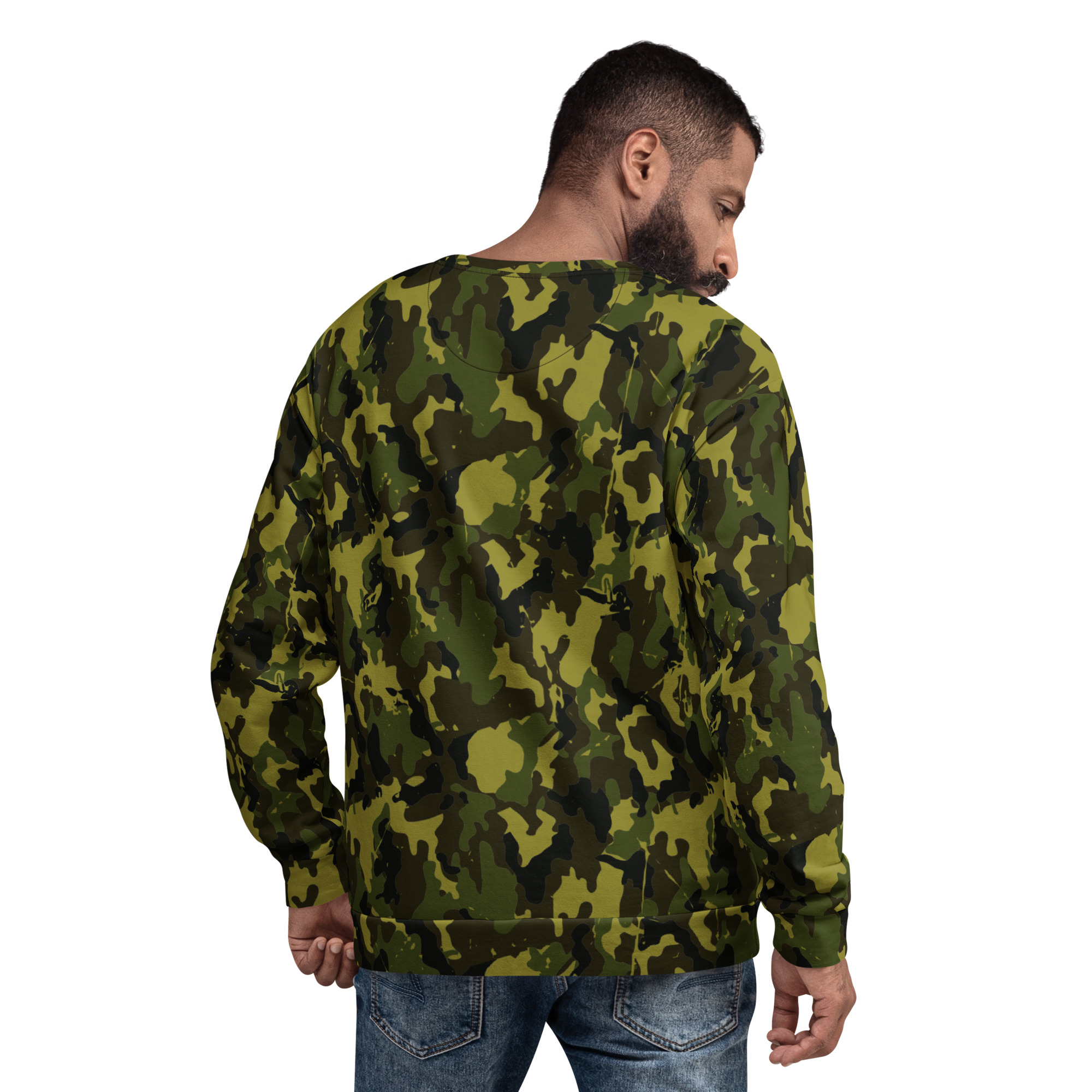 Bass Fishing Camo Sweatshirt - WRO Tough Bass Edition - Image 2