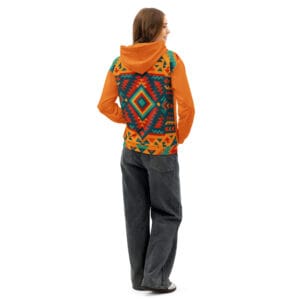 Southwestern pattern all-over print hoodie with Aztec design