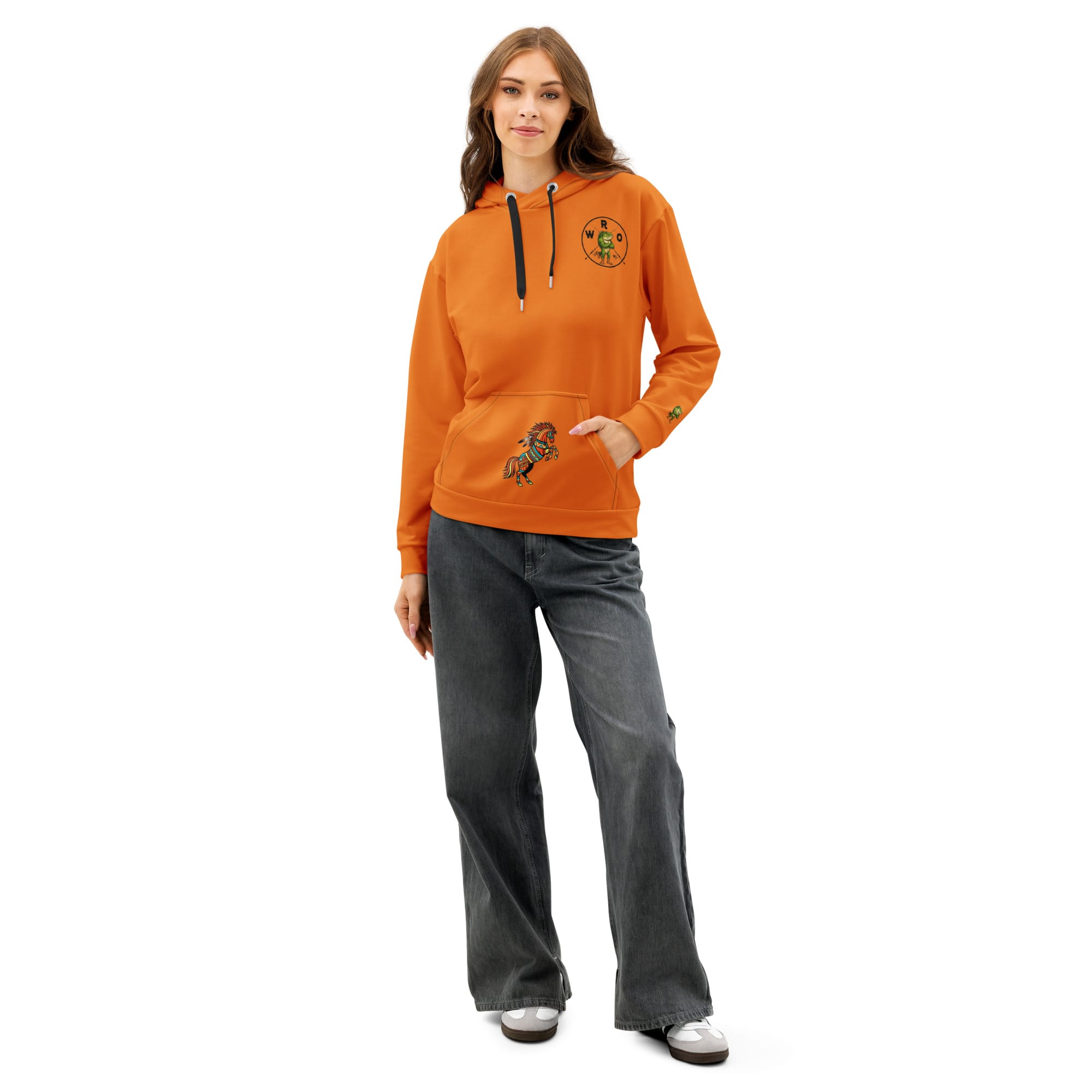 Southwestern Pattern All-Over Print Hoodie. - Image 5