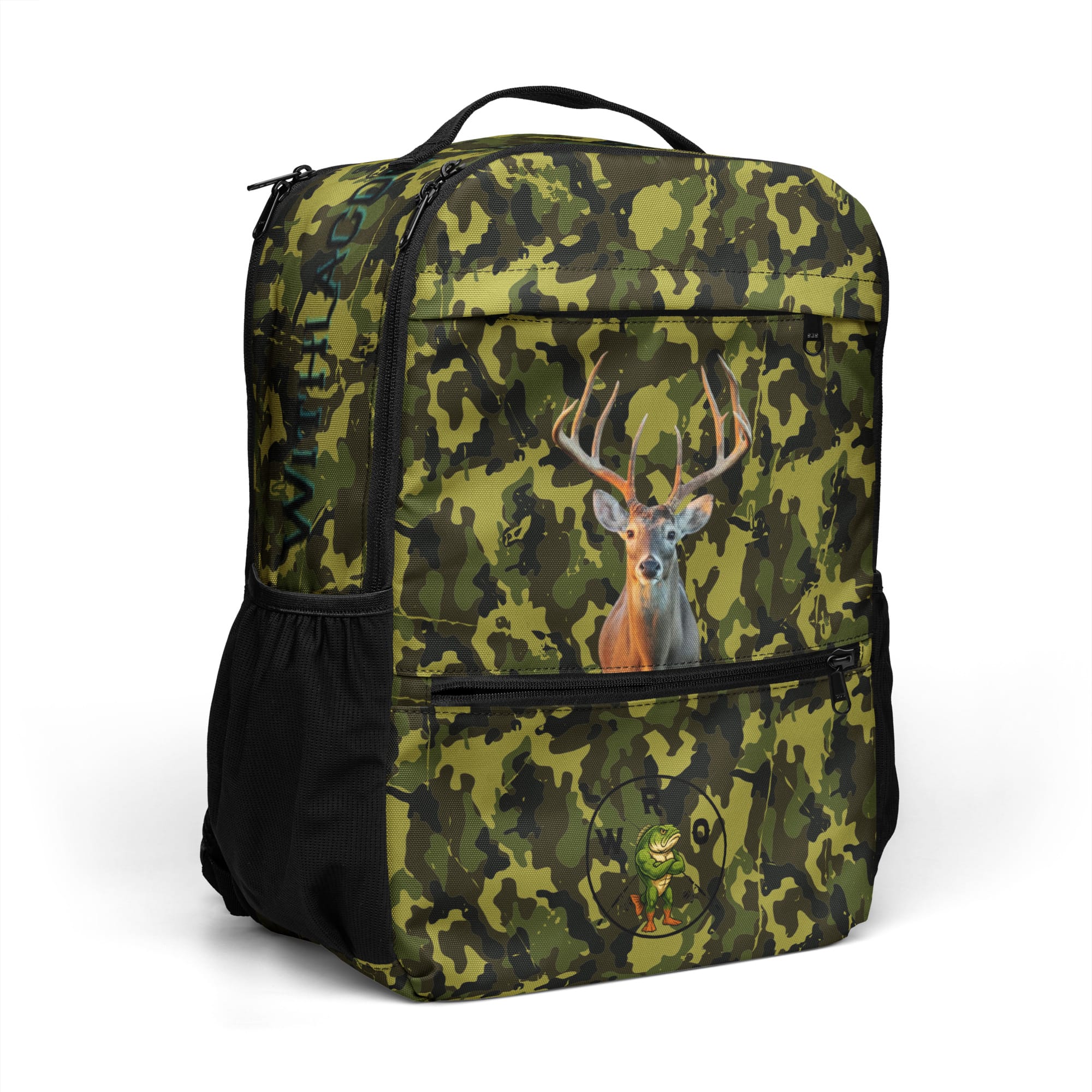 Tactical Trophy Buck Utility Backpack with Large Deer Print and Camo