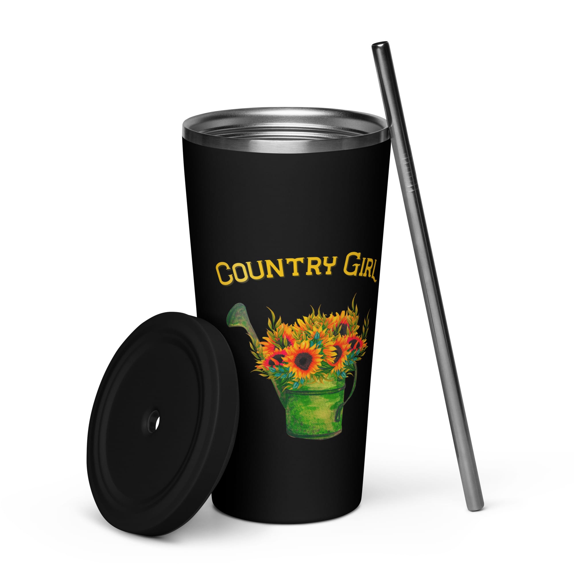 Insulated tumbler with a straw - Image 3