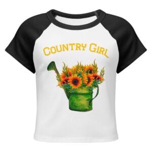 Women’s micro rib raglan baby tee