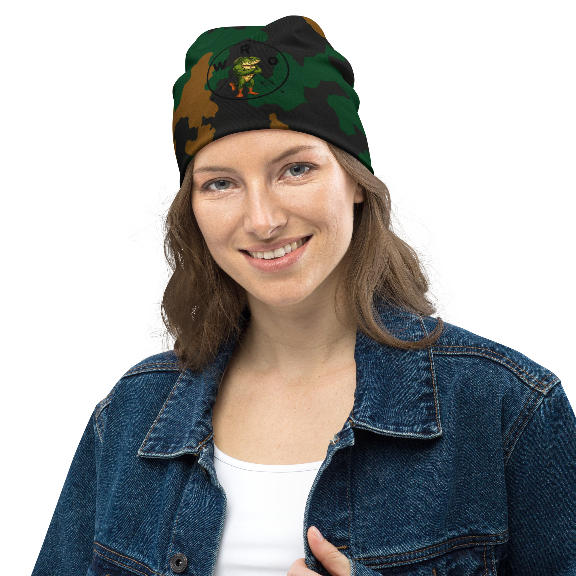 WRO Camo All-Over Print Beanie - Image 9