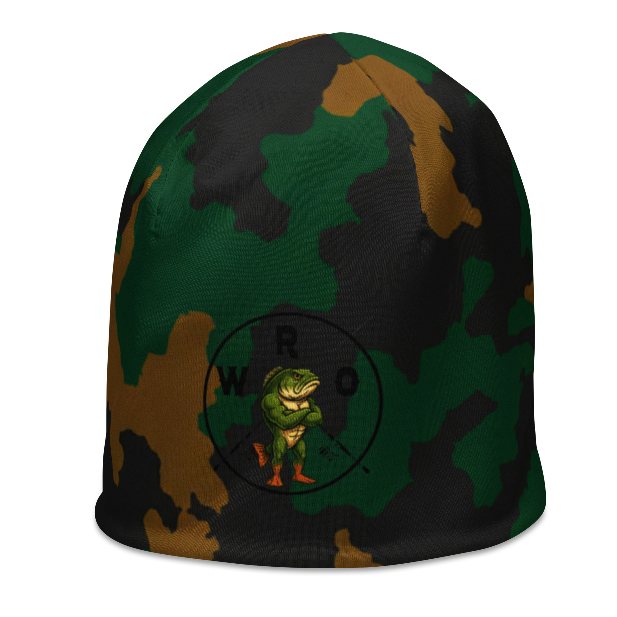 WRO Camo All-Over Print Beanie - Image 4