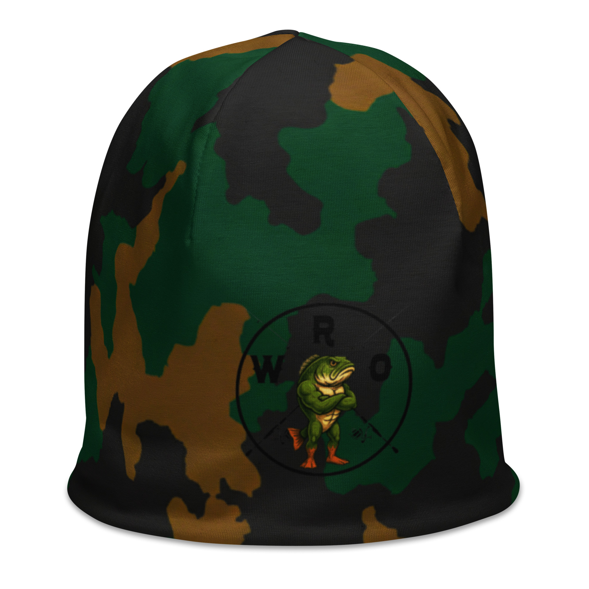 WRO Camo All-Over Print Beanie - Image 3
