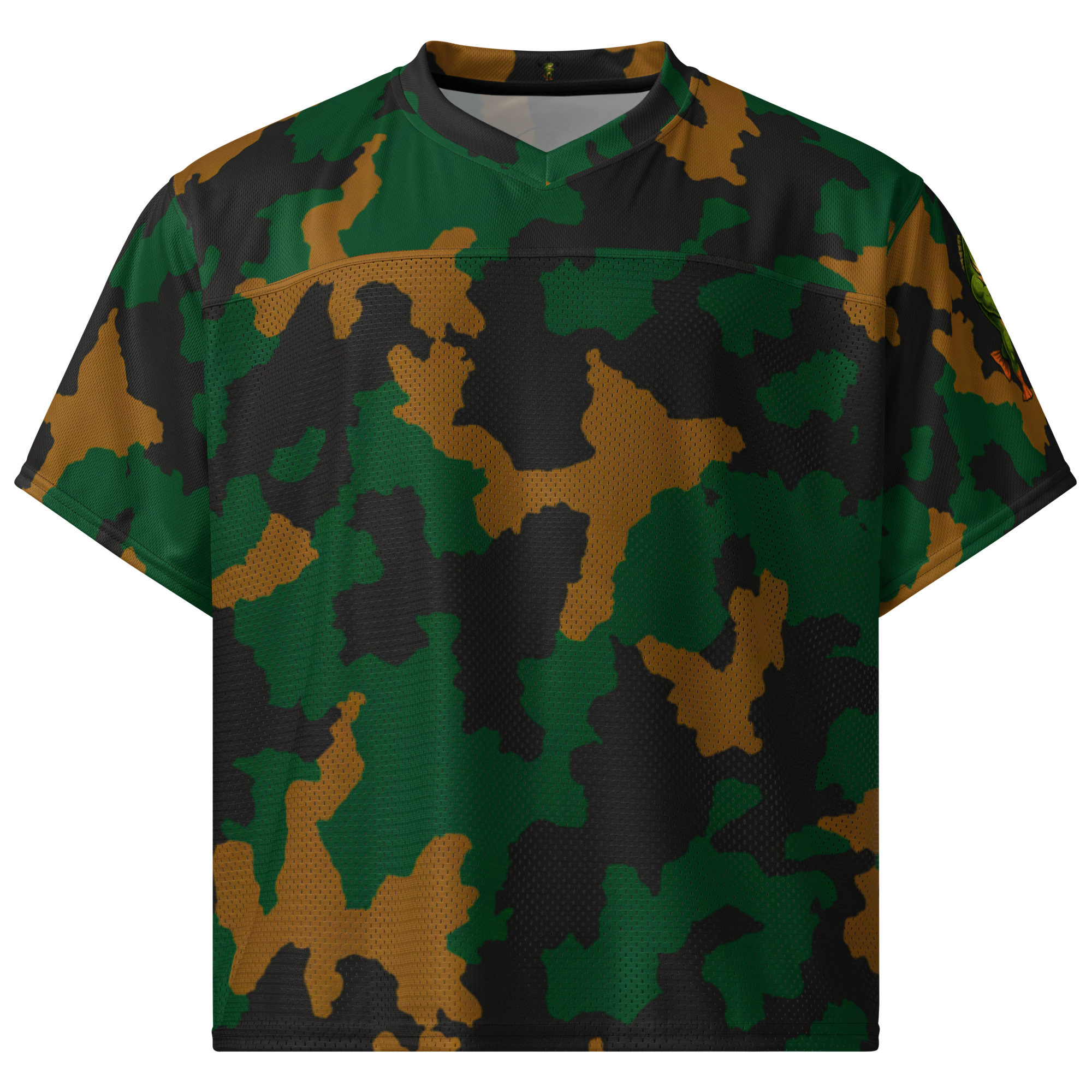 Boxy Camouflage Jersey with Classic WRO Print and Back Logo