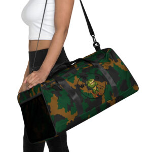 Camo Travel Duffle Bag with Withlacoochee River Outdoors Logos