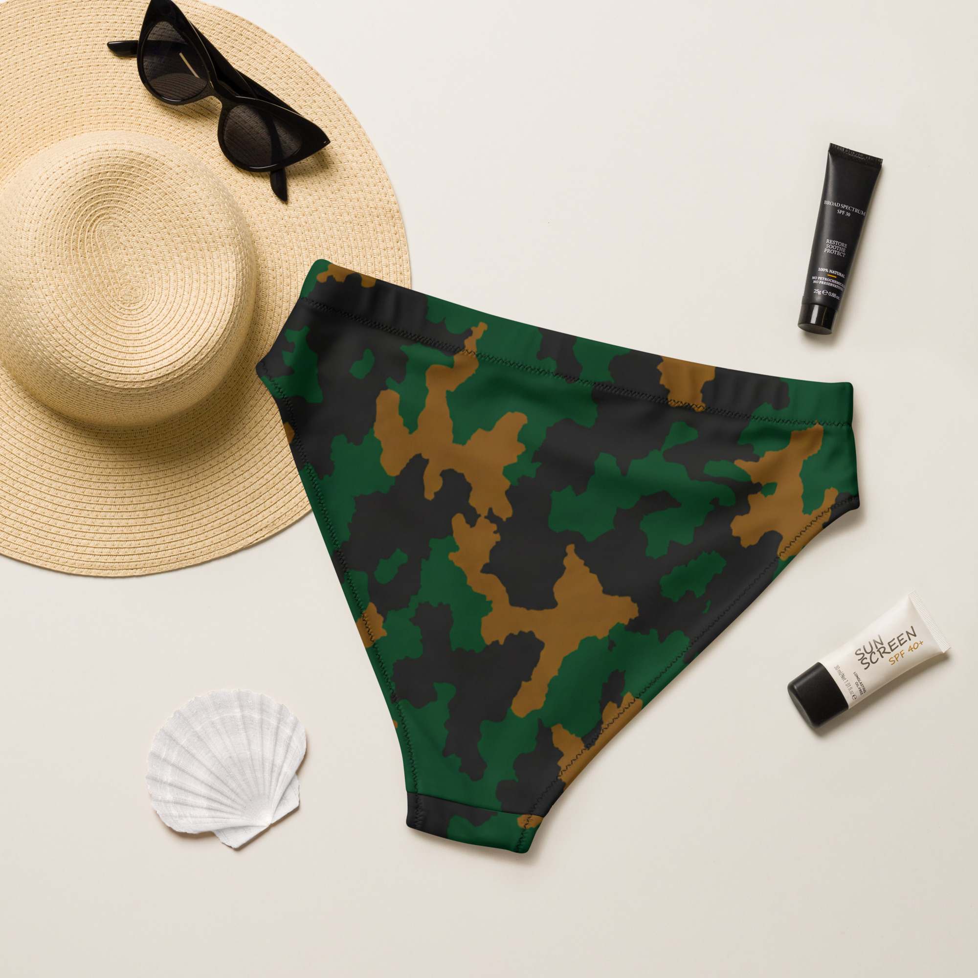 Recycled high-waisted bikini bottom - Image 2