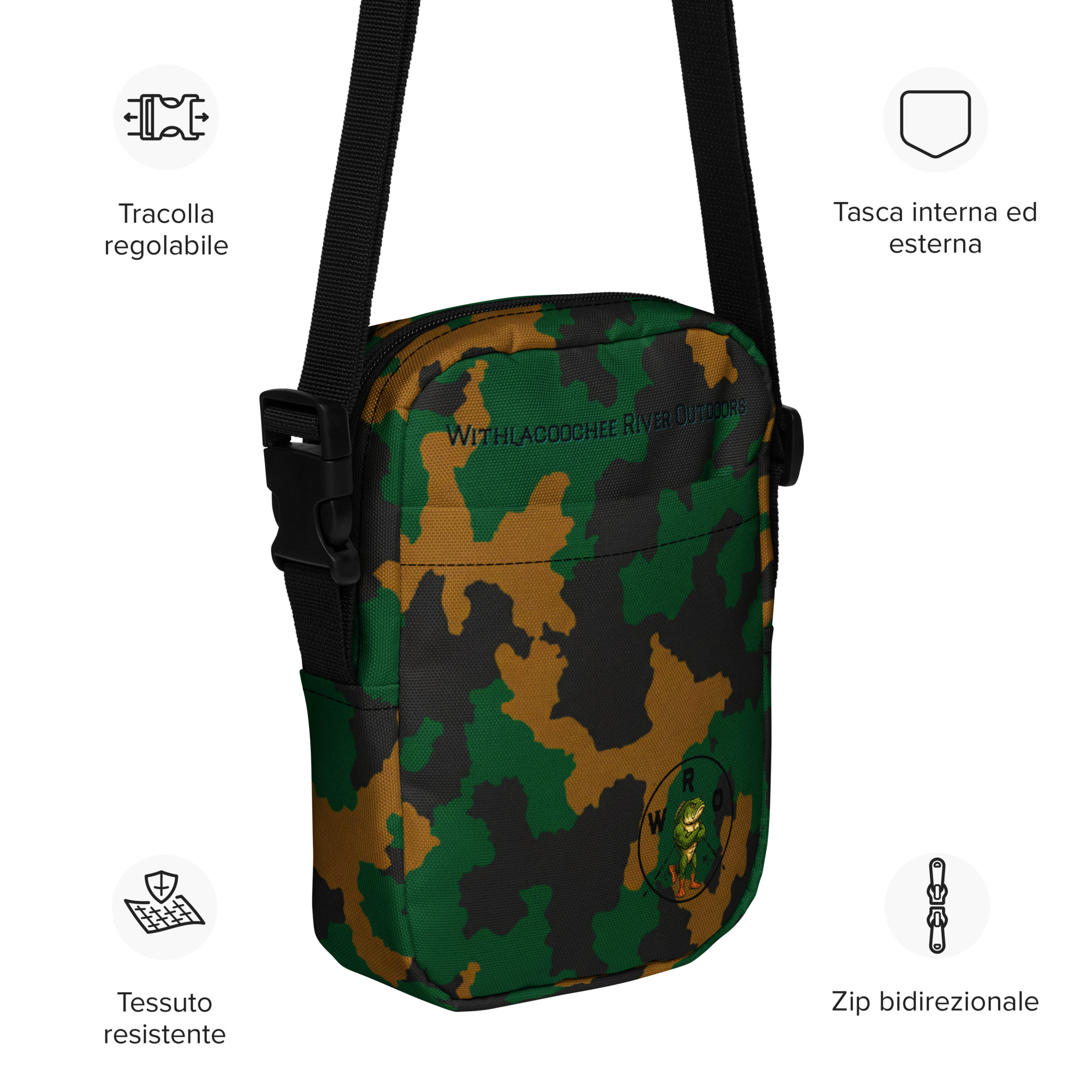 WRO Utility Crossbody Bag - Branded Camo Edition - Image 17