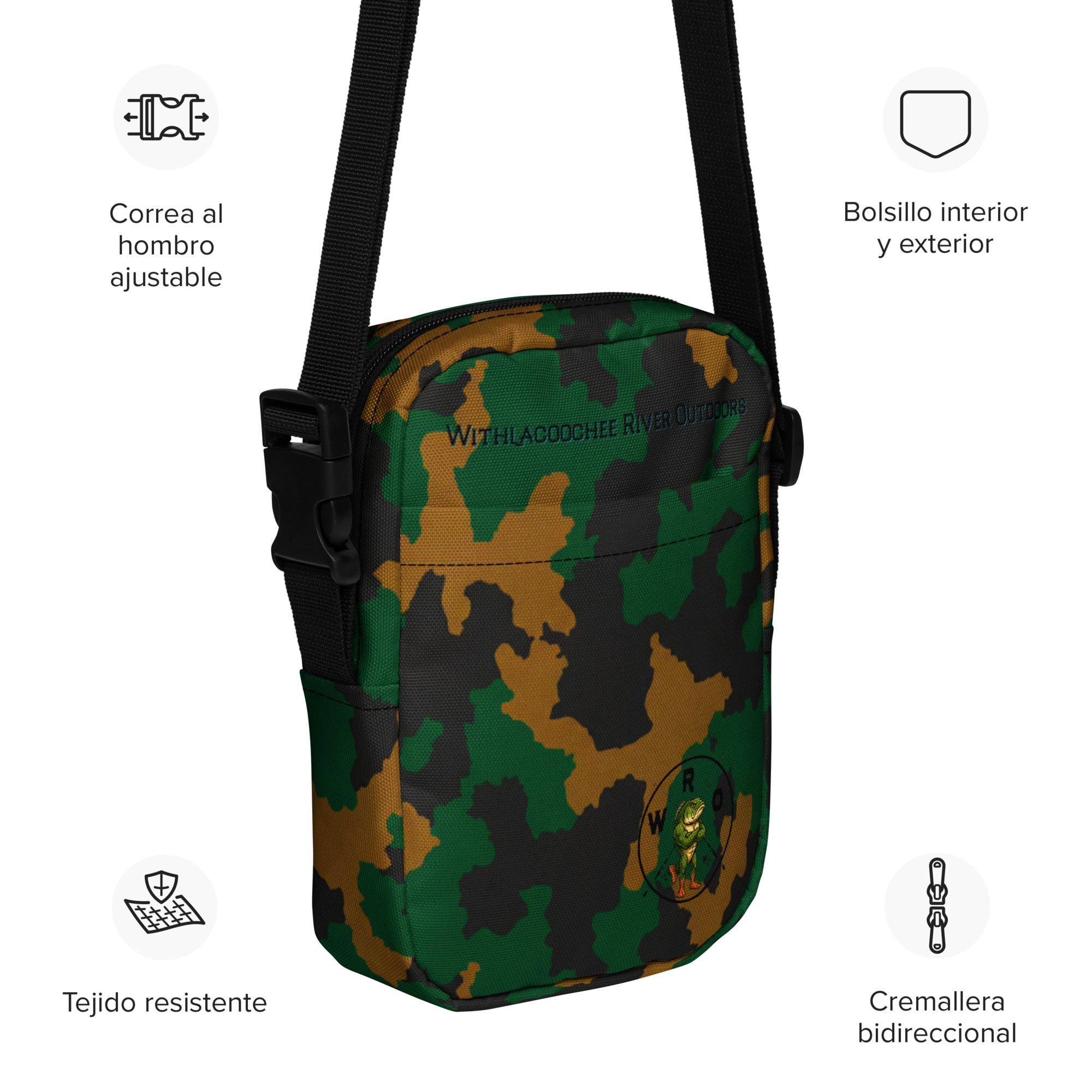 WRO Utility Crossbody Bag - Branded Camo Edition - Image 6
