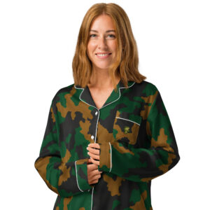 Mascot Camo Pajama Top - Women's Long Sleeve Sleepwear - Withlacoochee River Outdoors