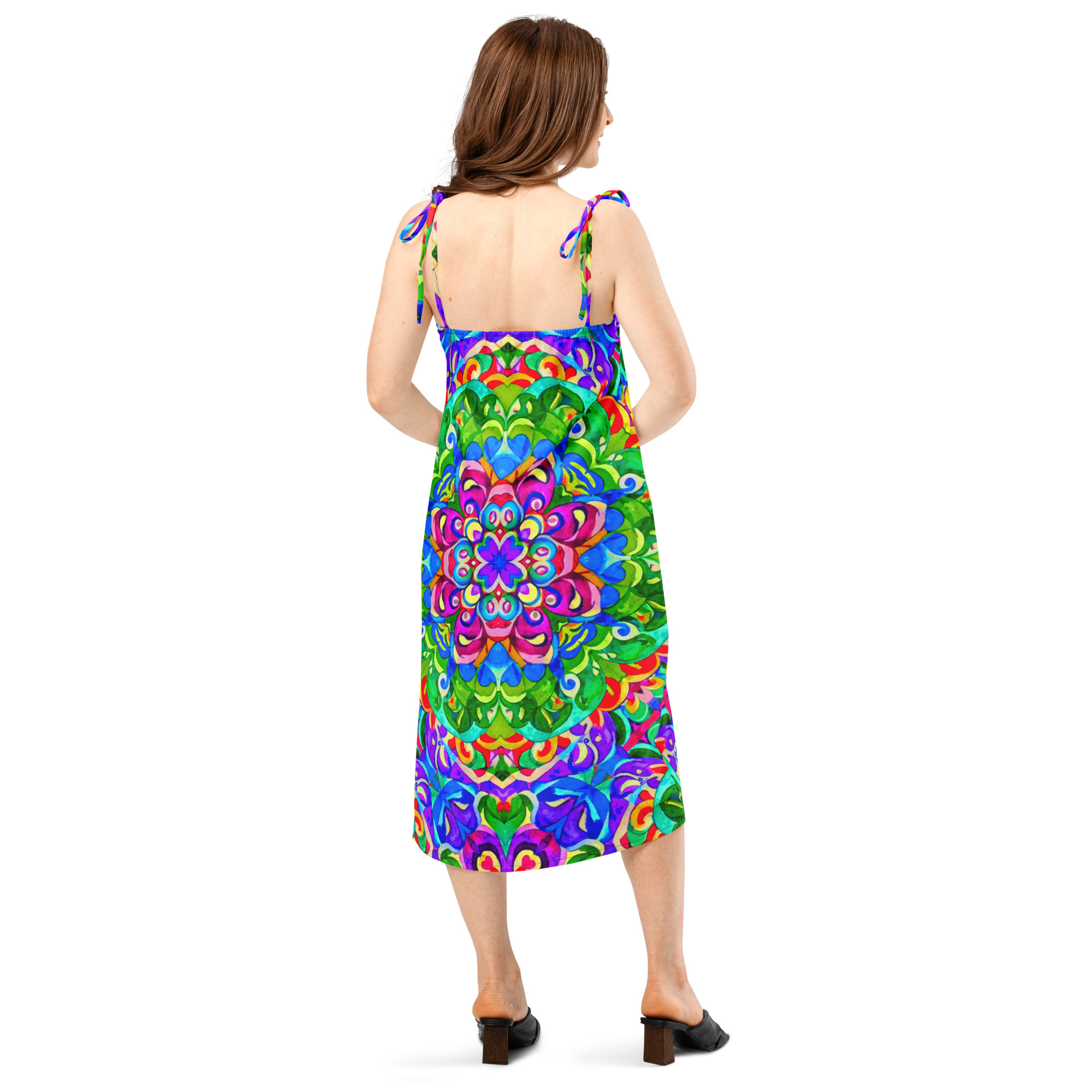 Tie-strap midi dress - Image 11