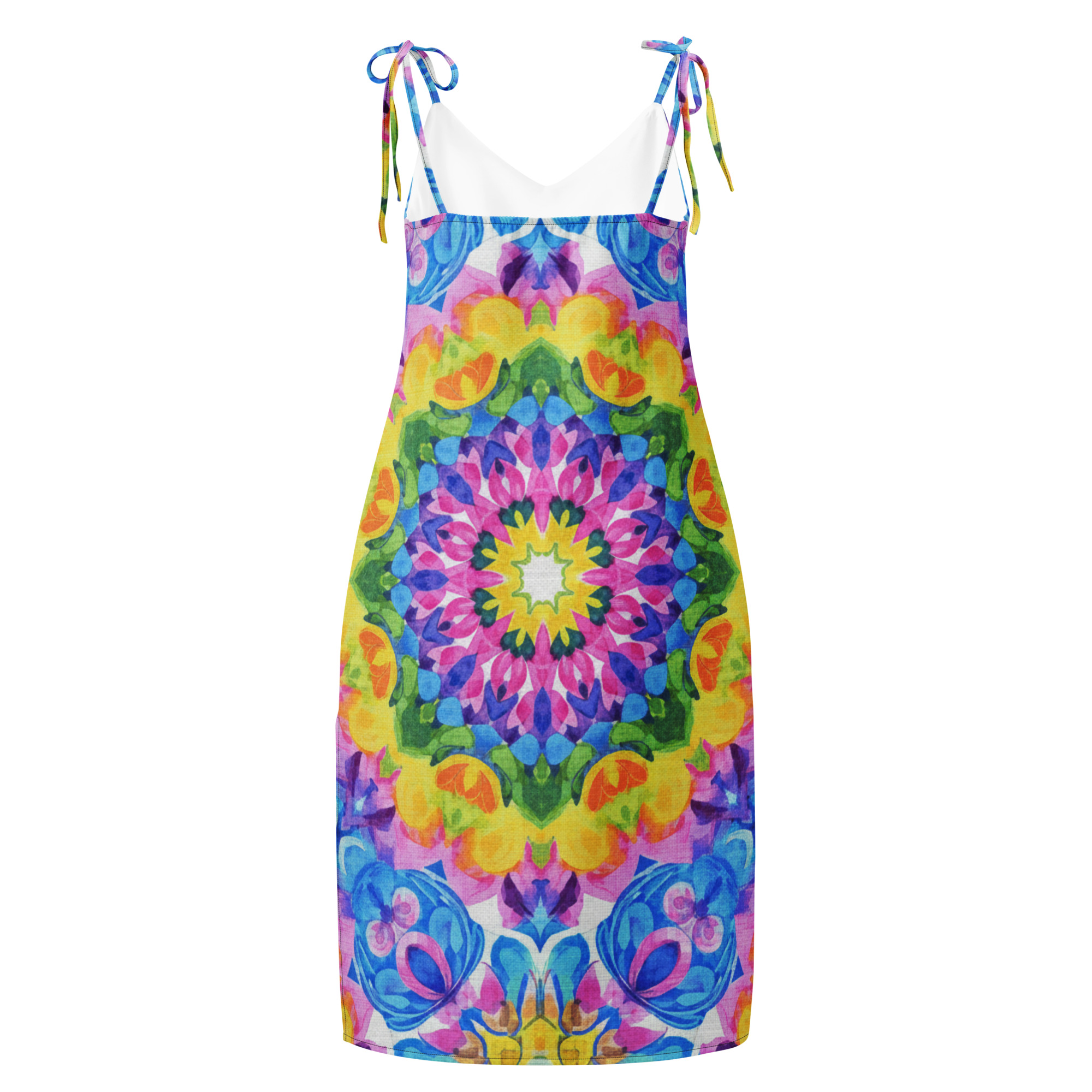 Tie-strap midi dress - Image 2