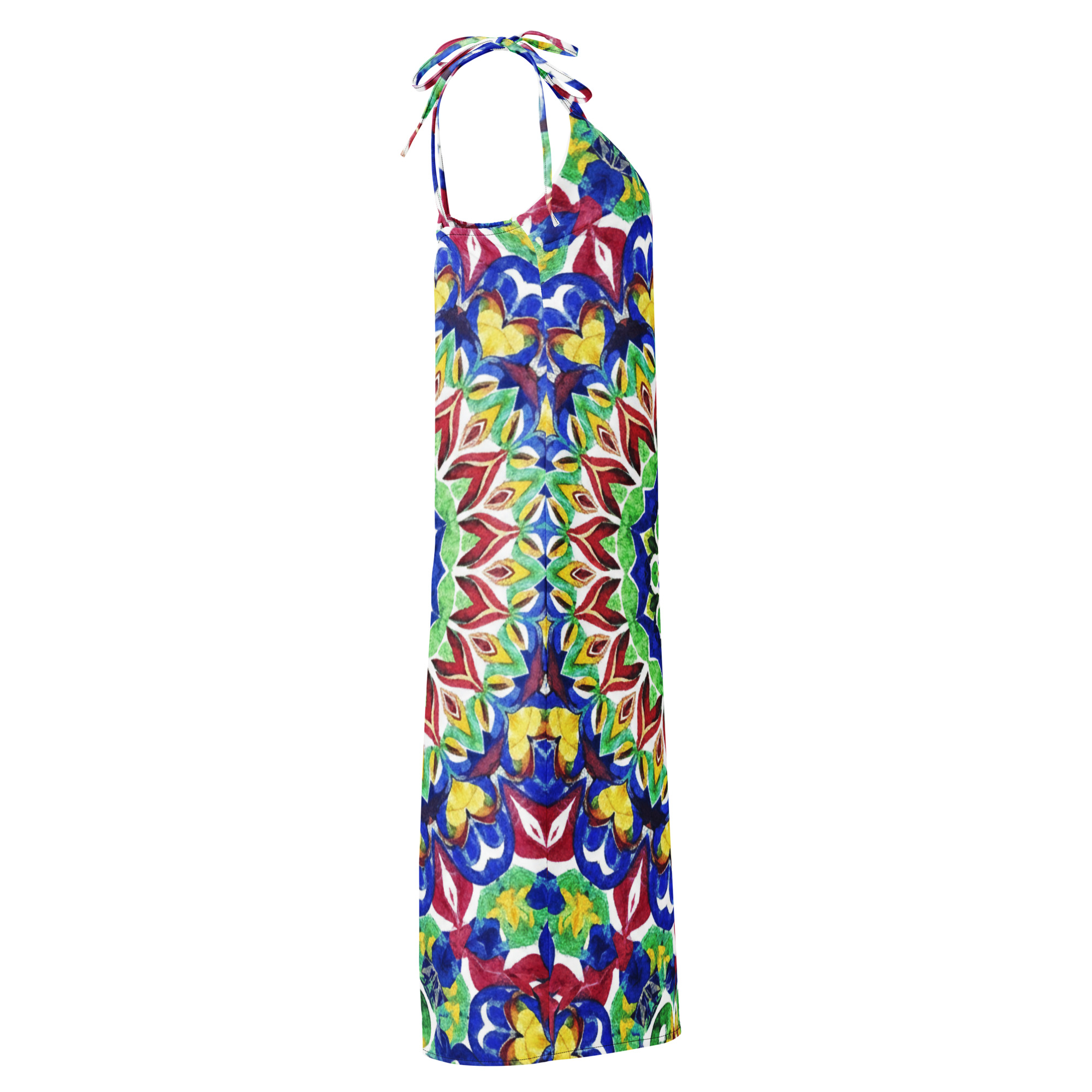 Tie-strap midi dress - Image 4