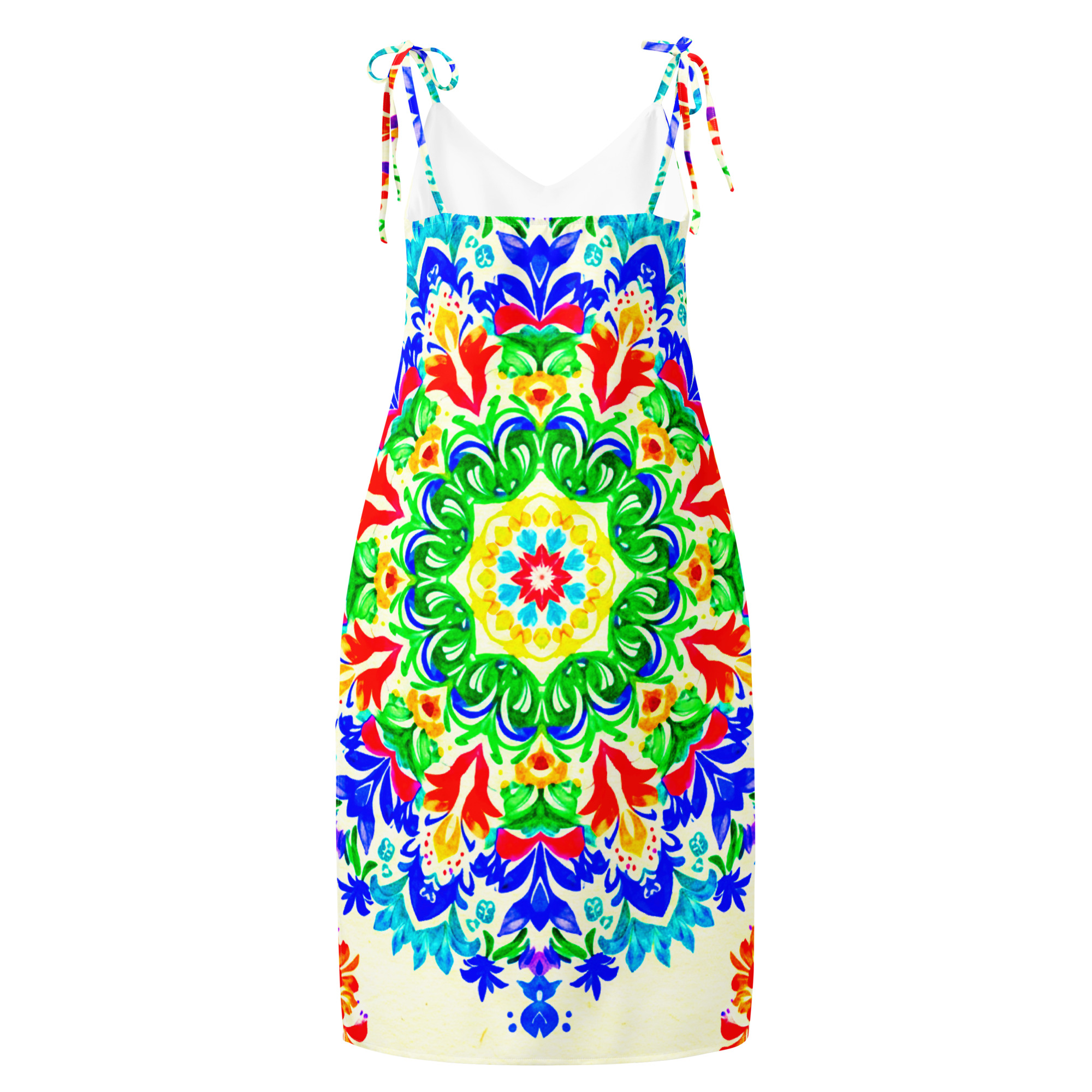 Tie-strap midi dress - Image 23