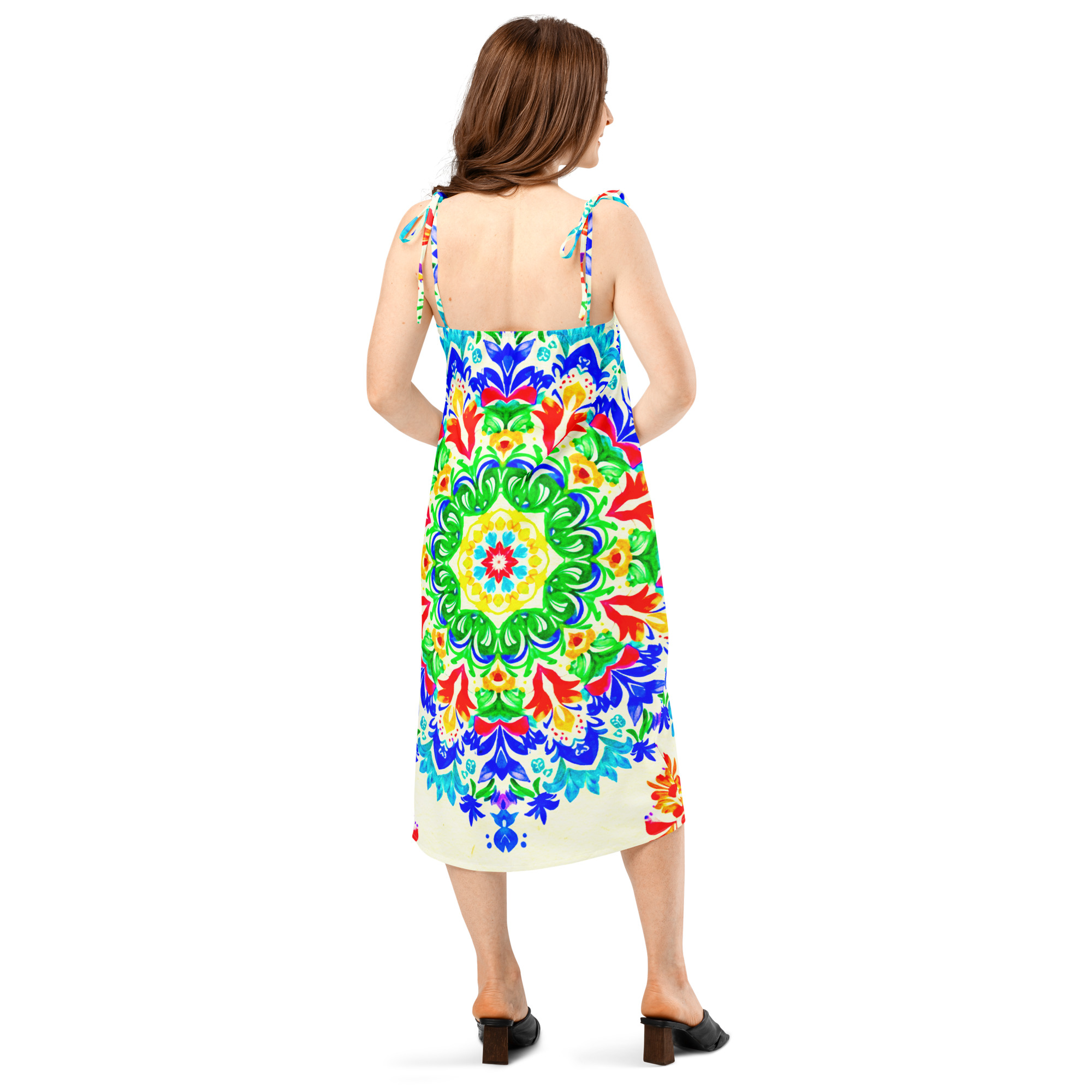 Tie-strap midi dress - Image 21