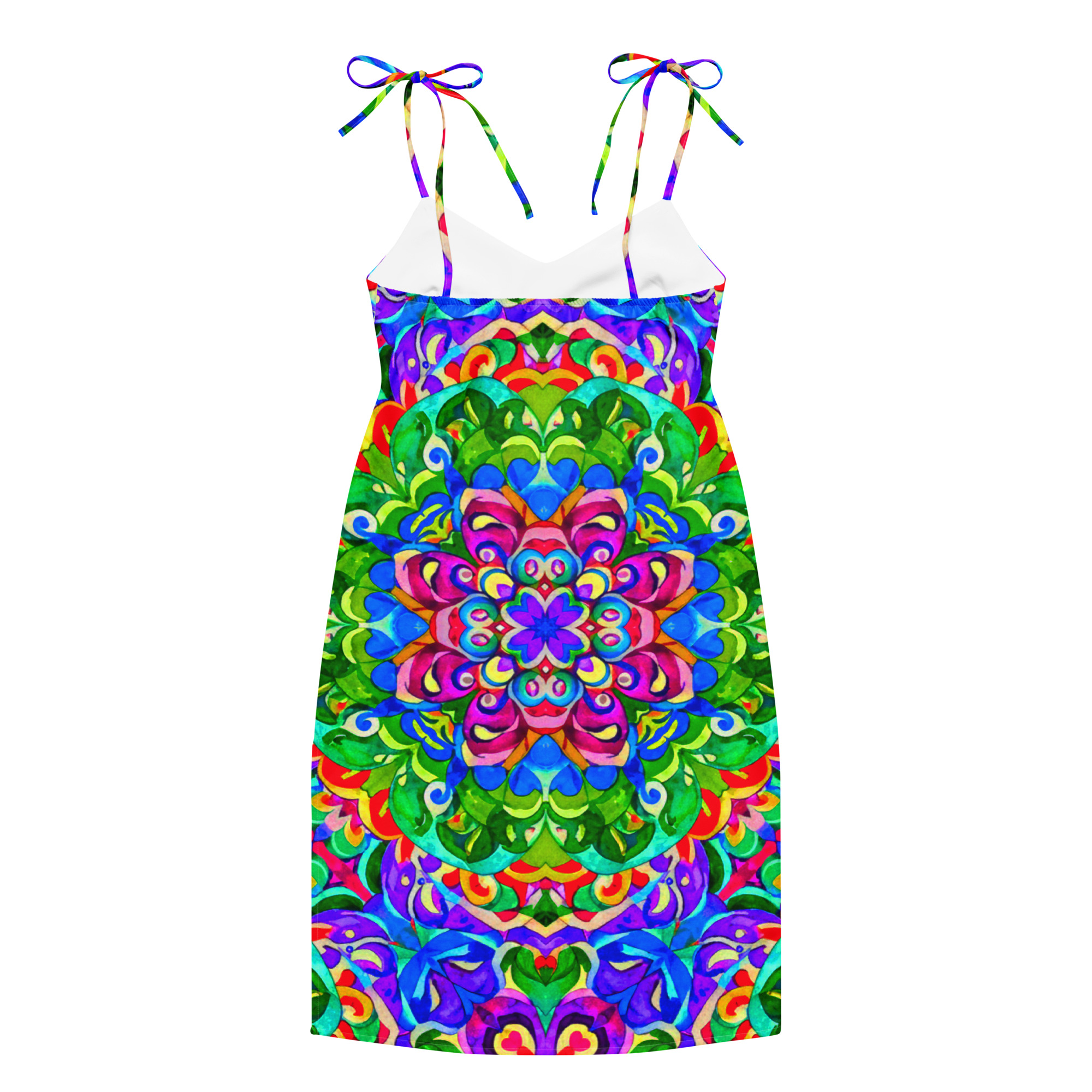 Tie-strap midi dress - Image 21