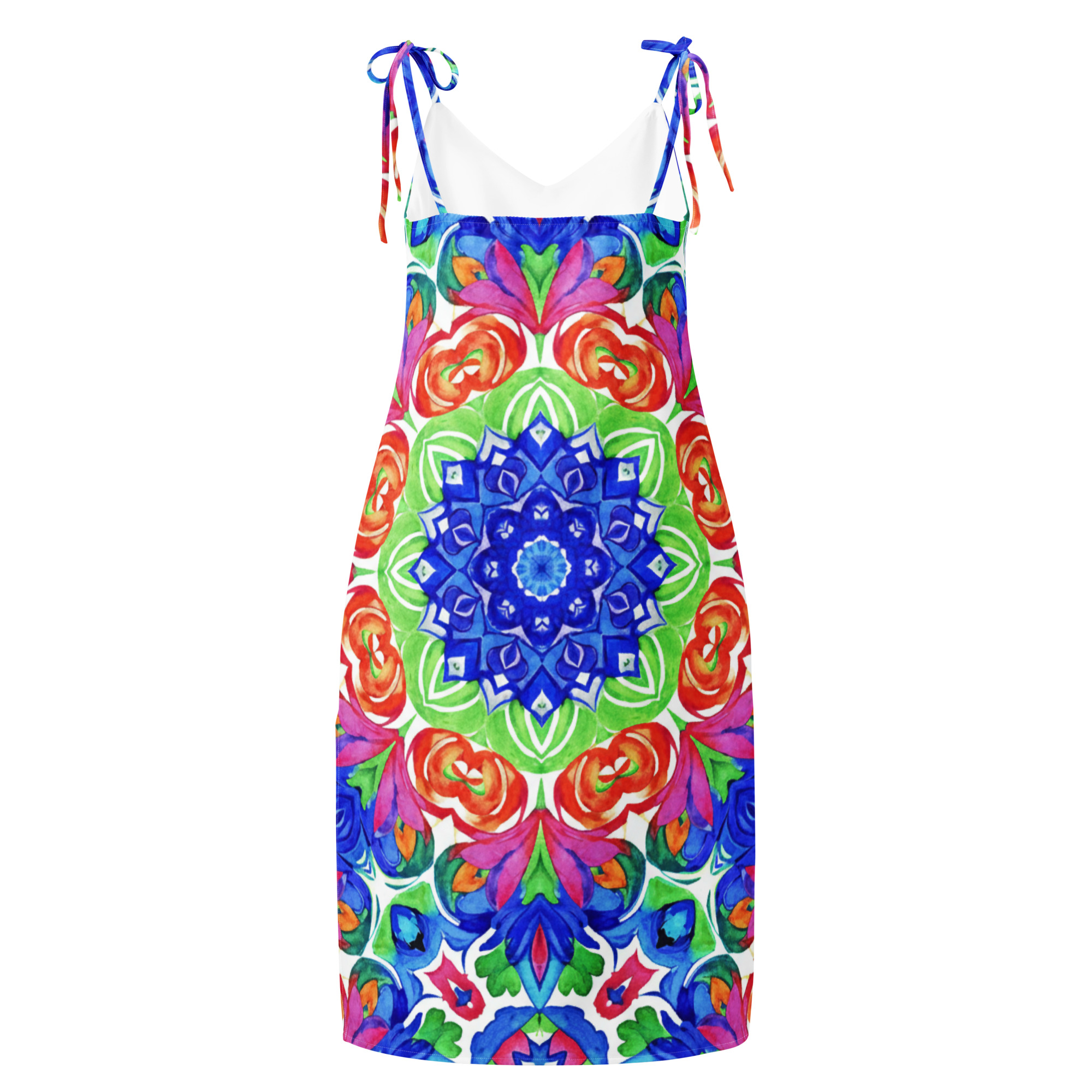 Tie-strap midi dress