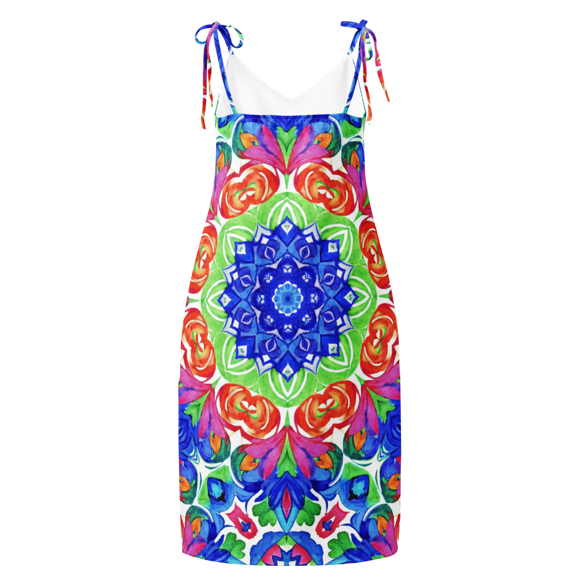 Tie-strap midi dress - Image 7