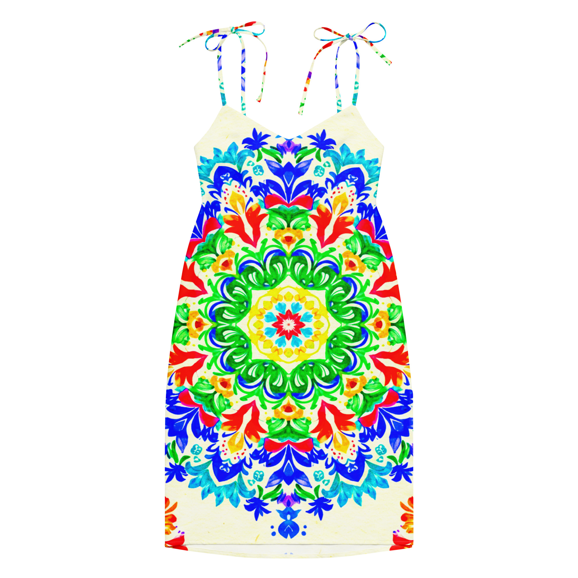 Tie-strap midi dress - Image 3