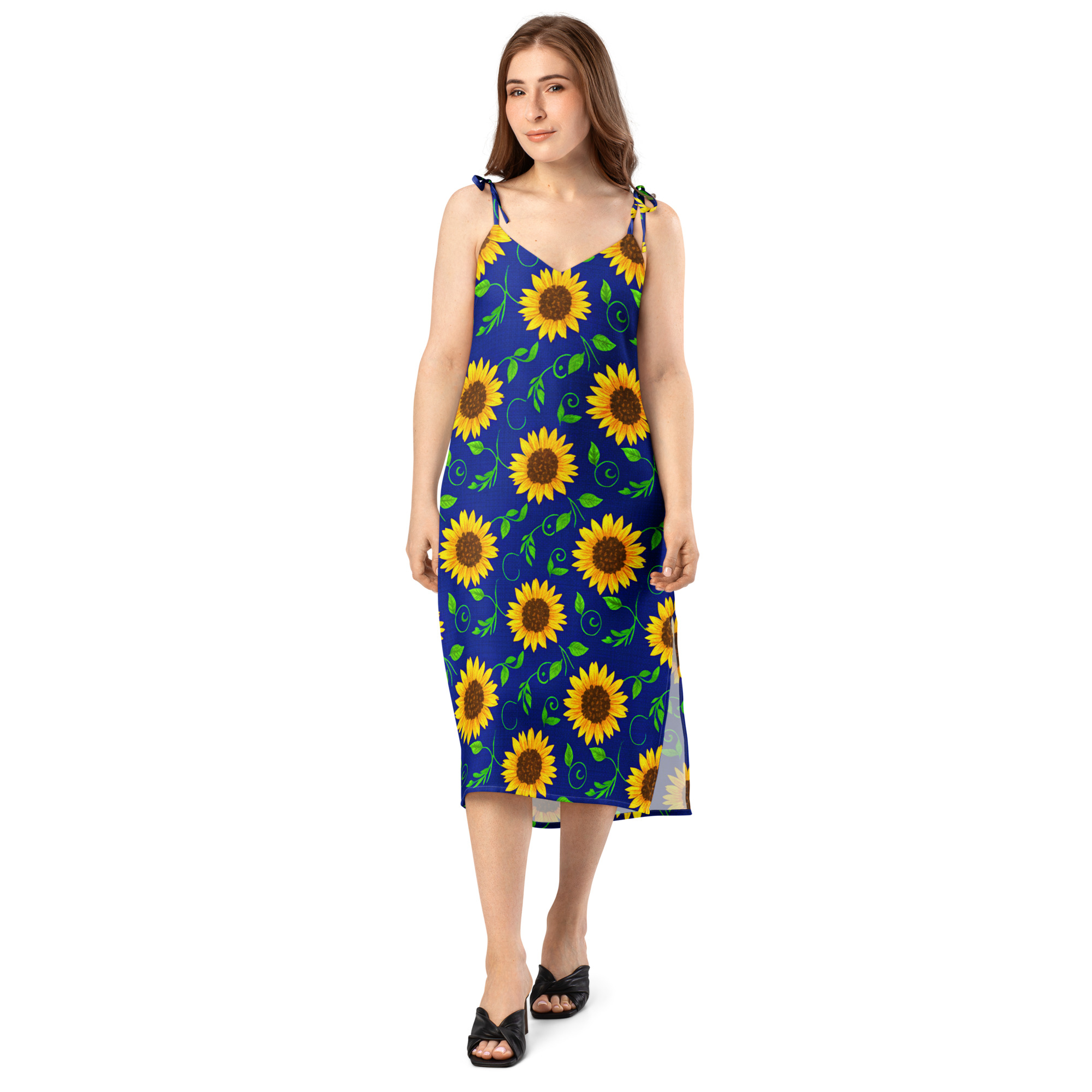 Tie-strap midi dress - Image 6