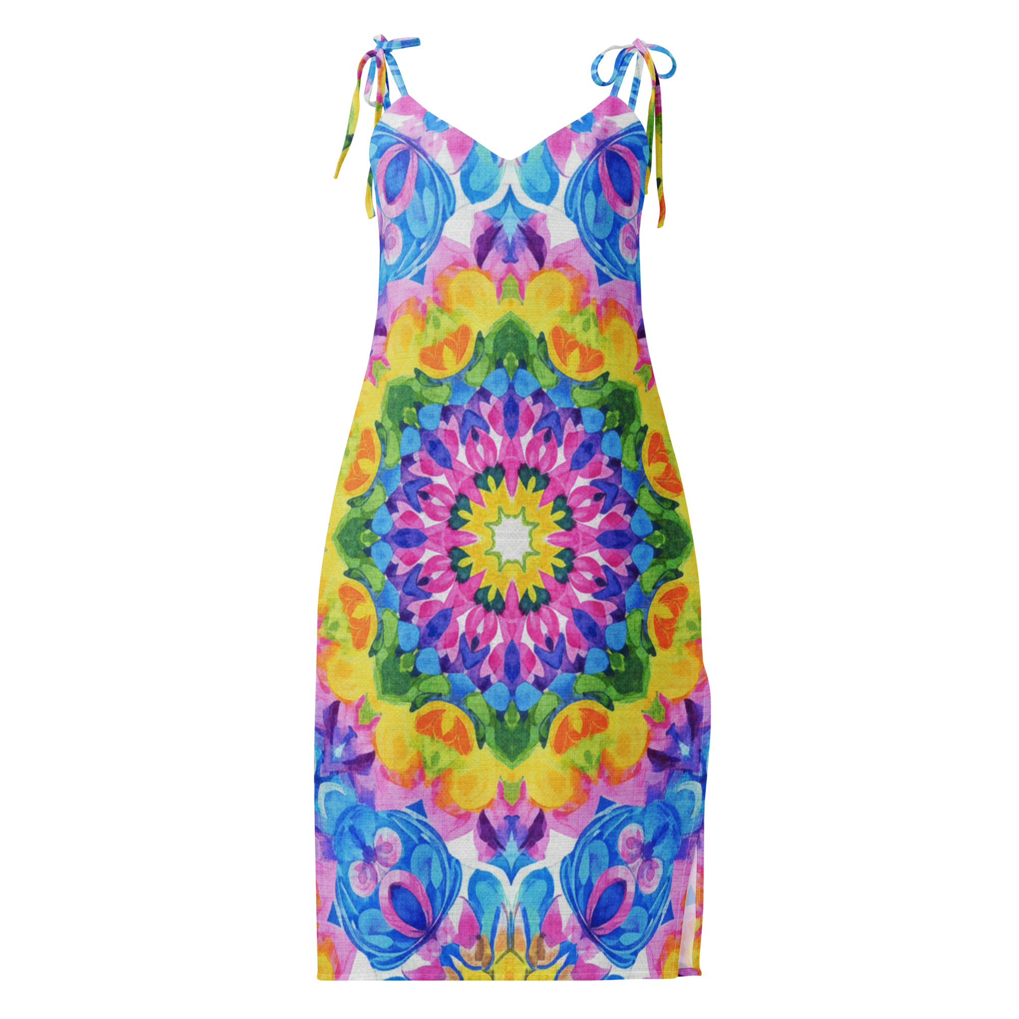 Tie-strap midi dress - Image 5