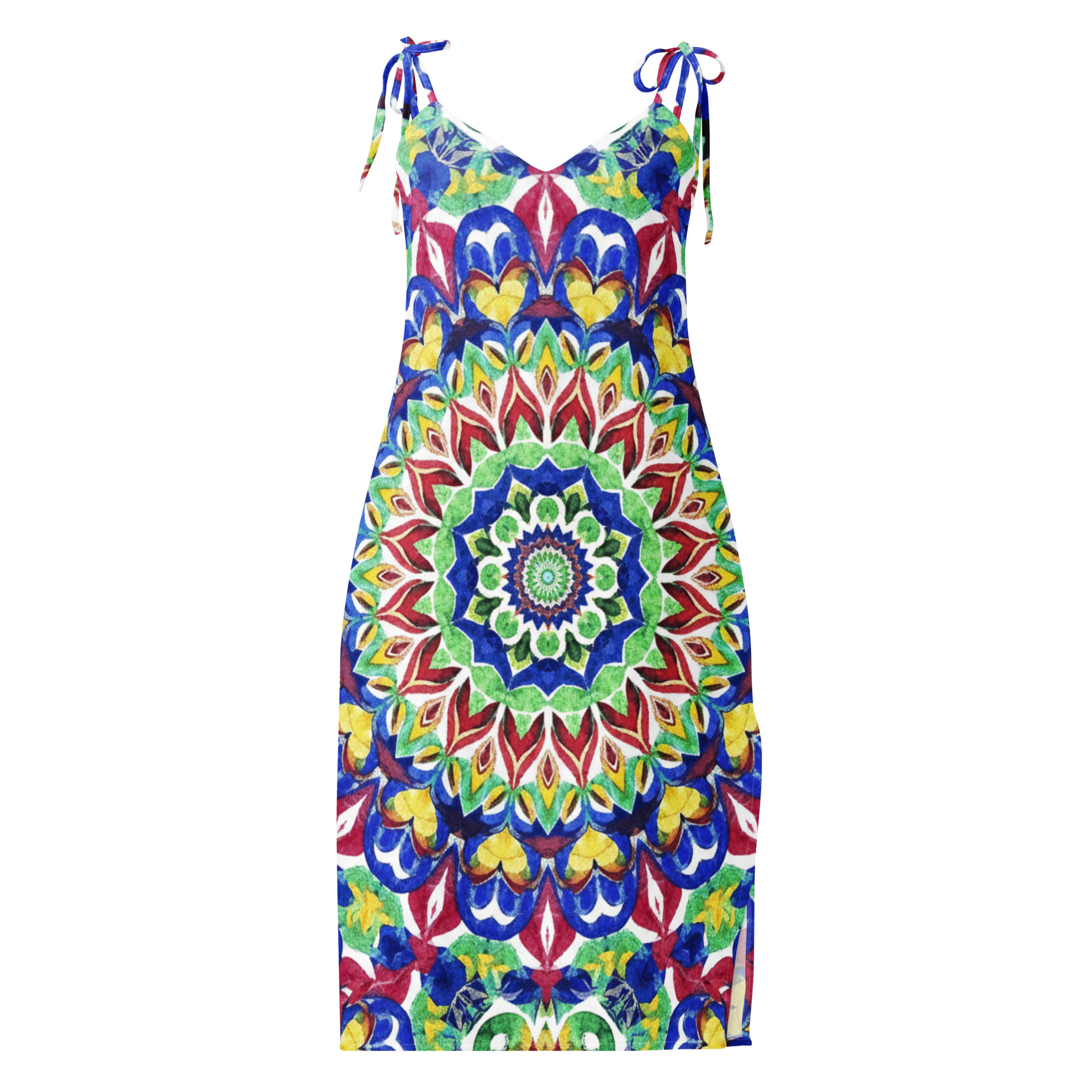 Tie-strap midi dress - Image 5