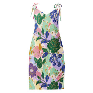 Tie-strap midi dress