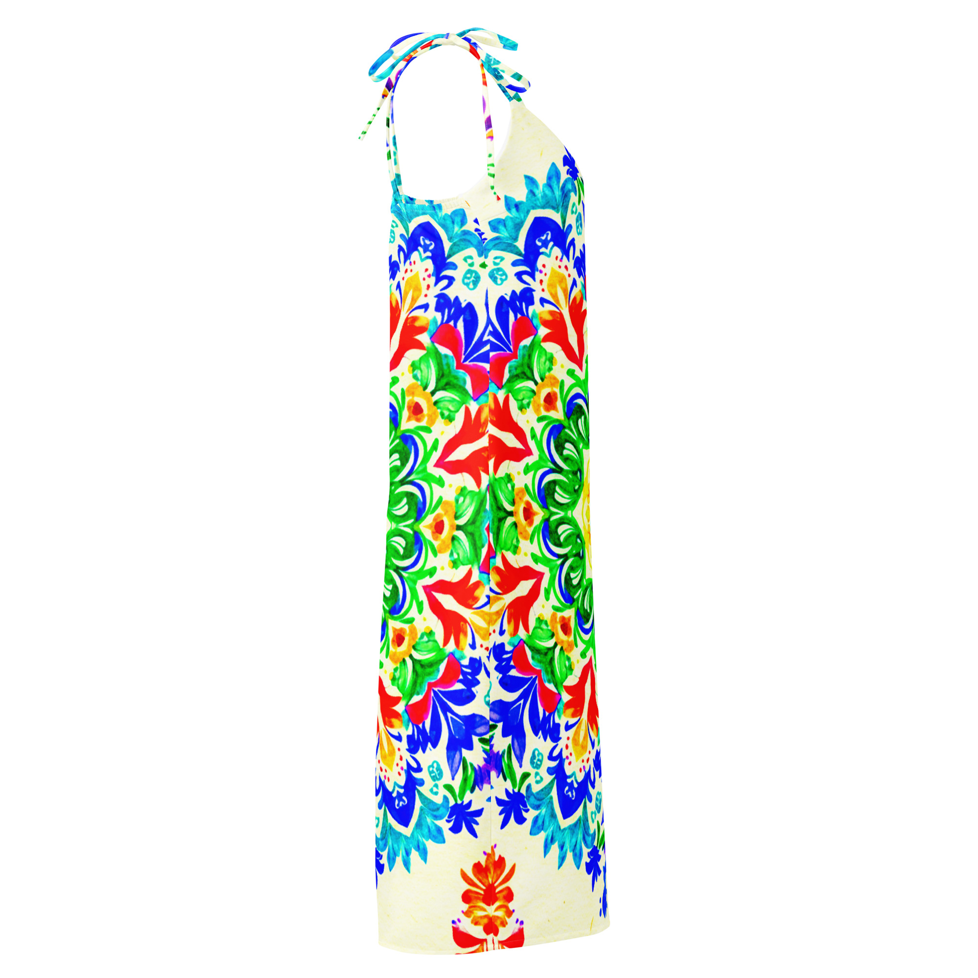 Tie-strap midi dress - Image 9