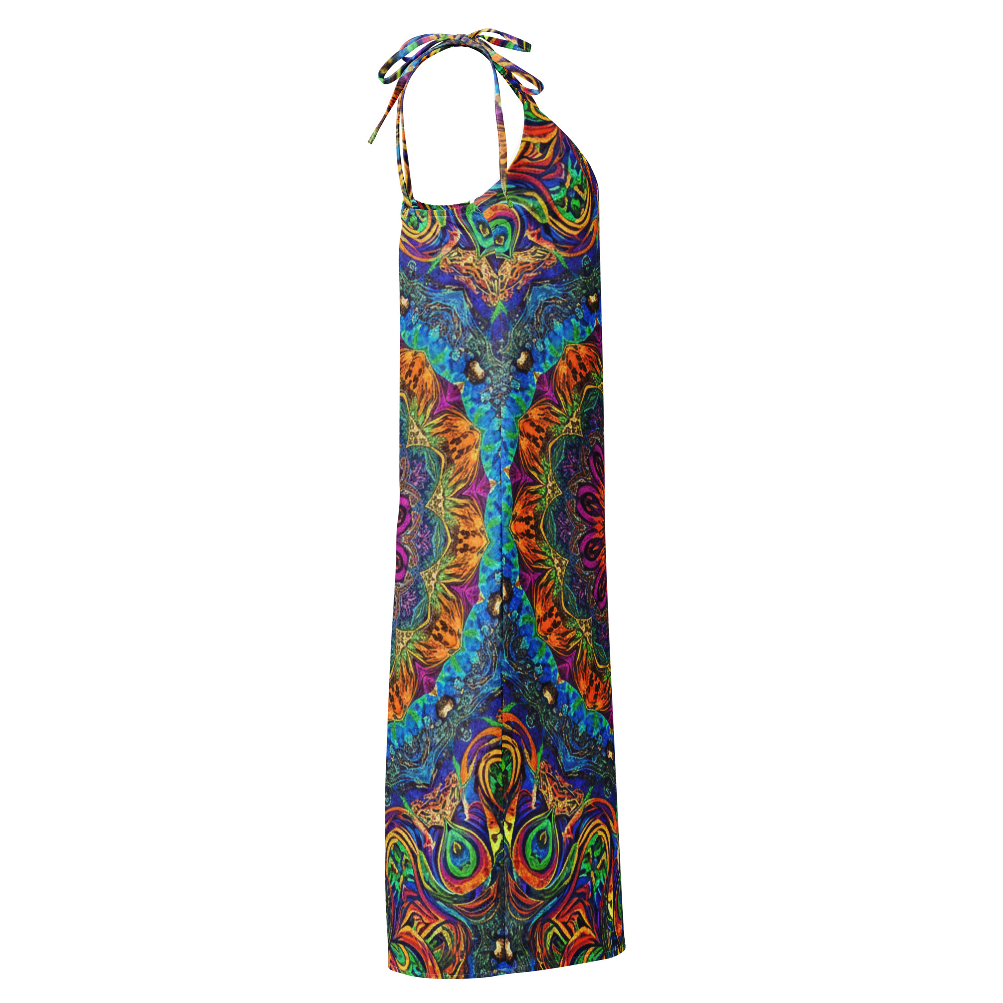 Tie-strap midi dress - Image 8