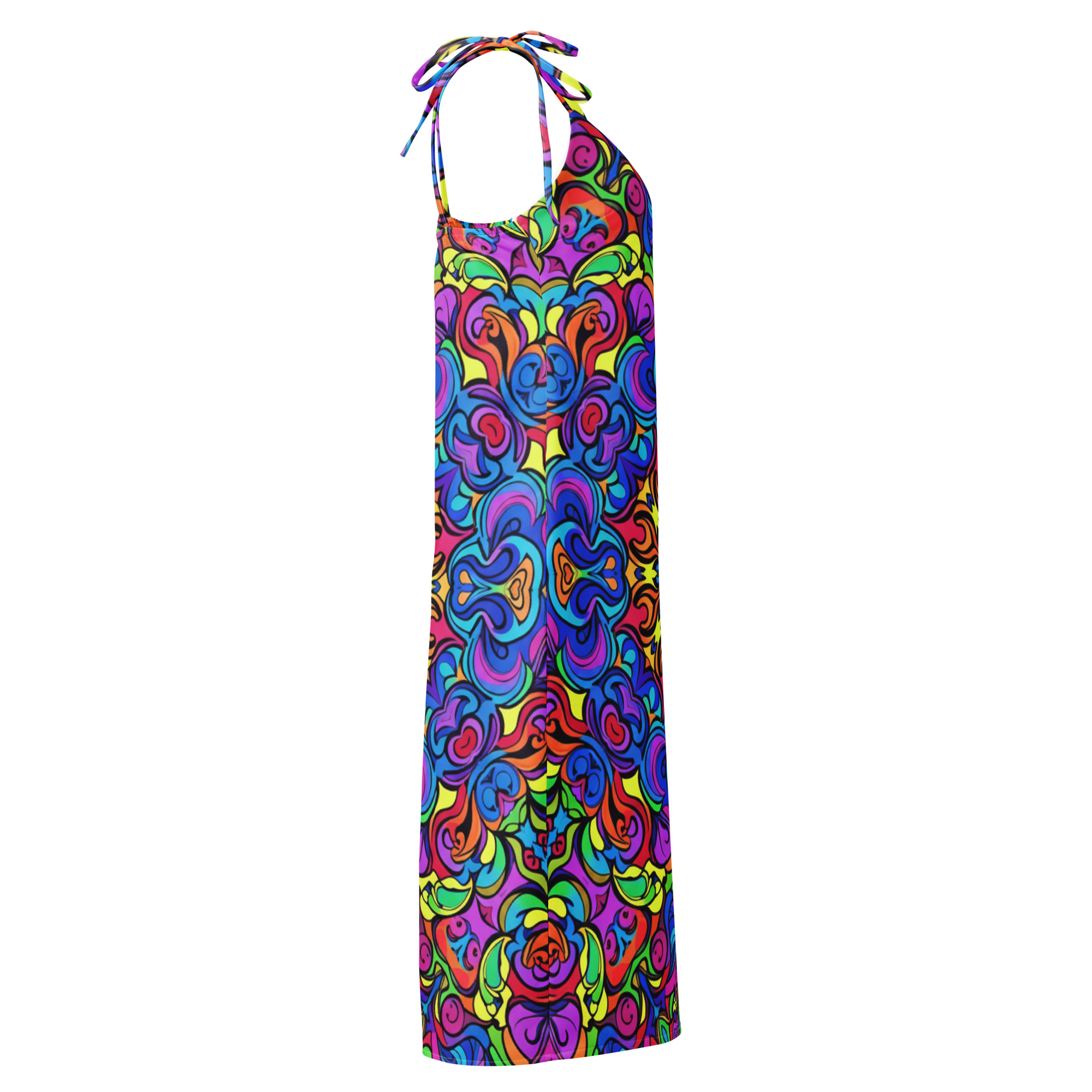Tie-strap midi dress - Image 8