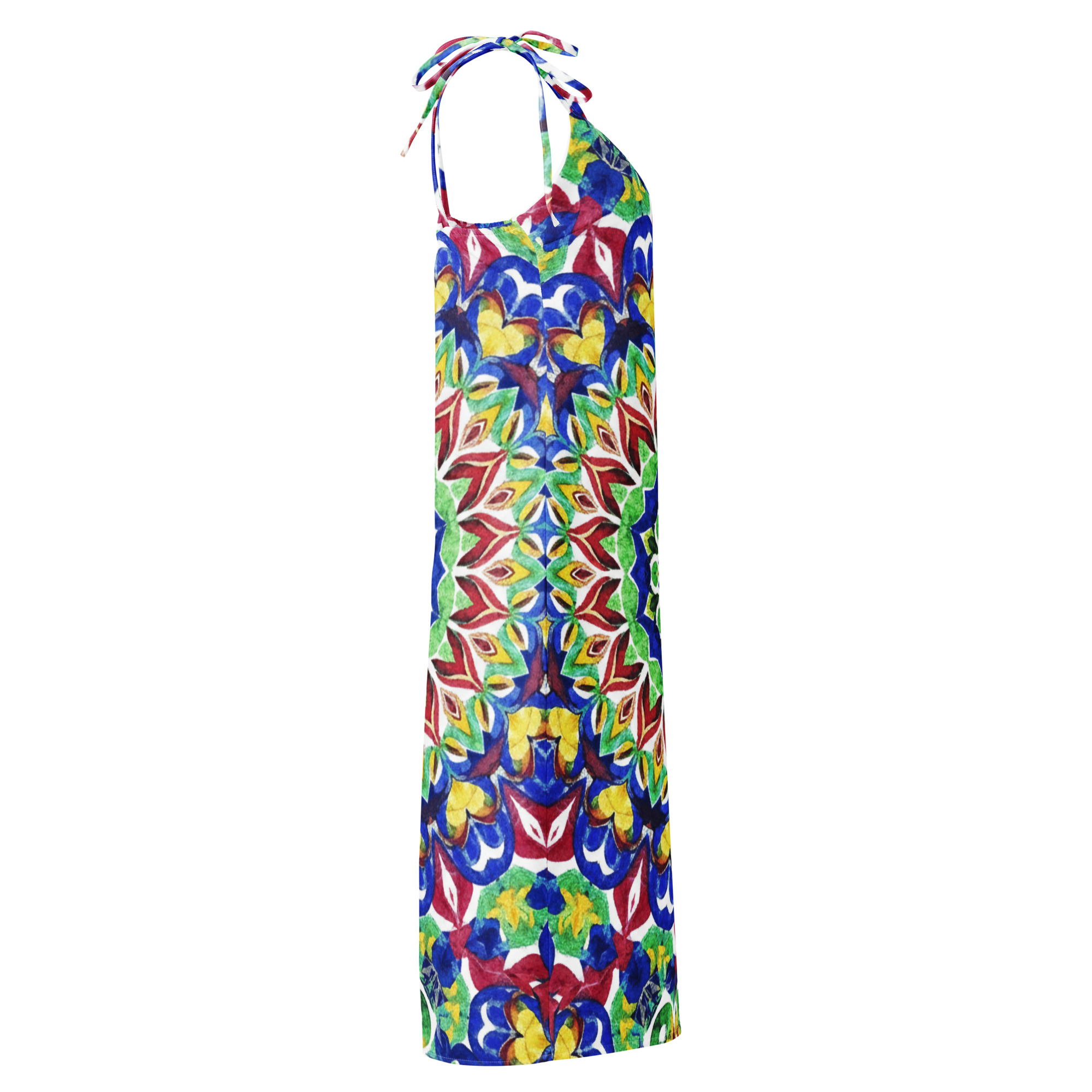 Tie-strap midi dress - Image 8