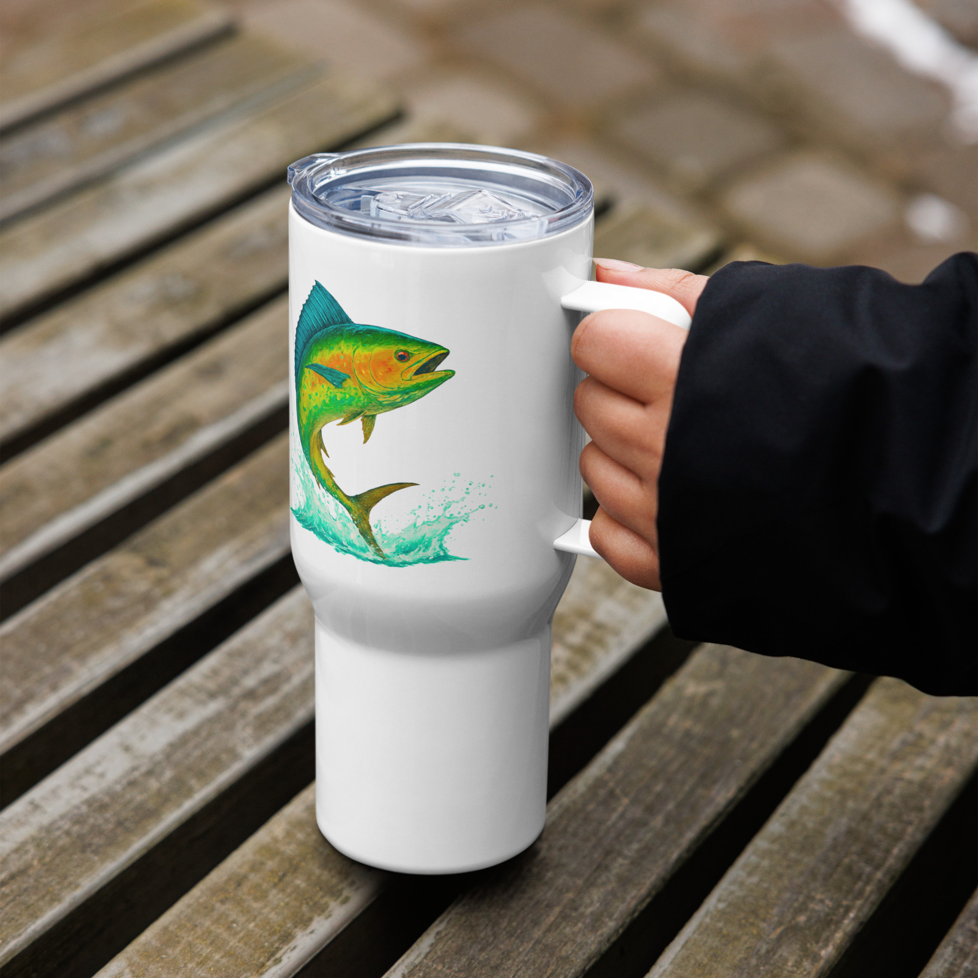 Travel mug with a handle - Image 2