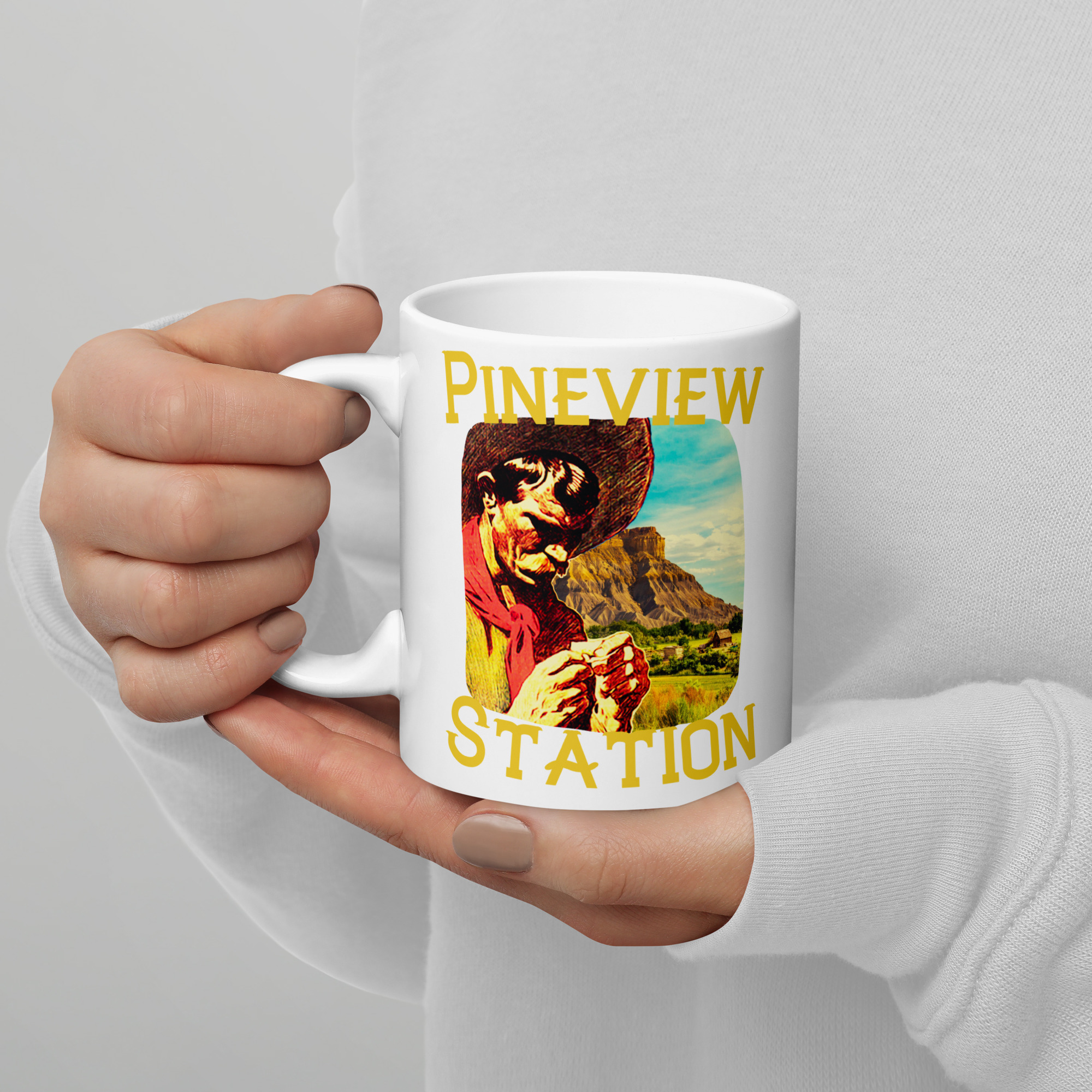 White glossy mug - Image 2