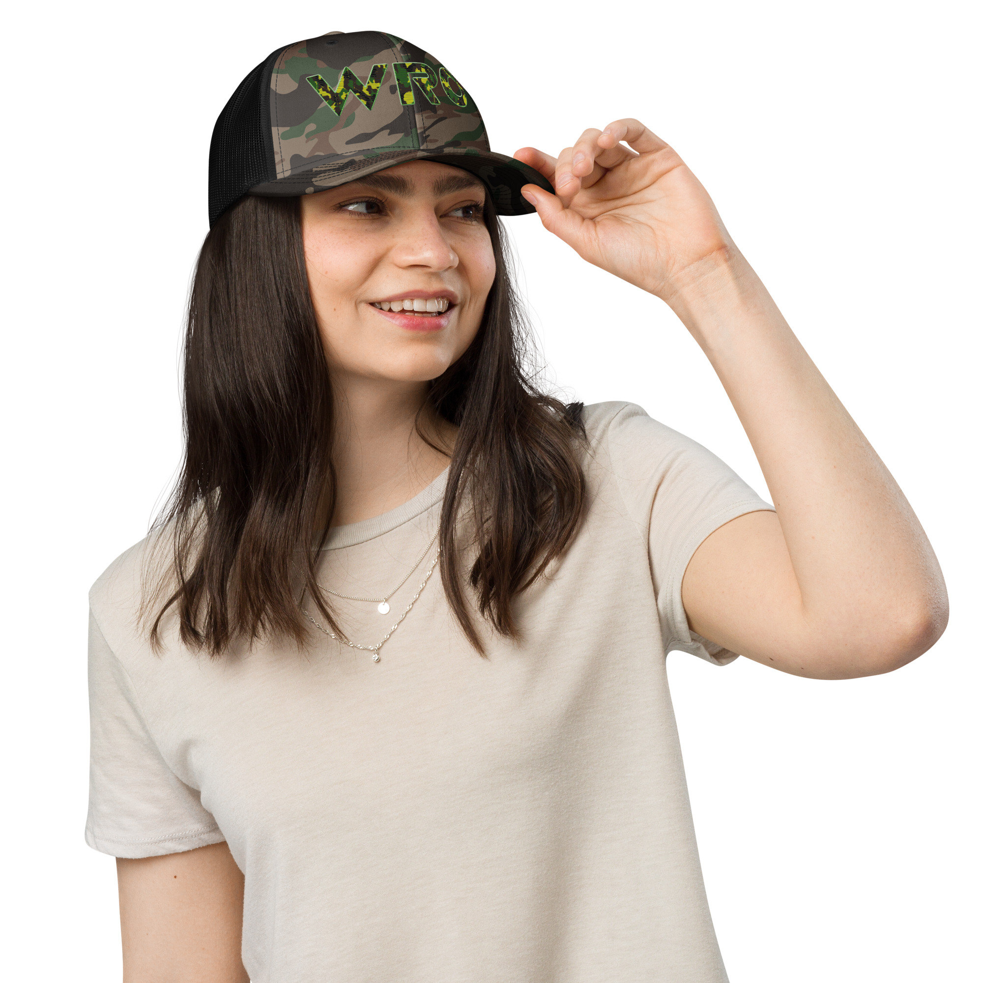 Camouflage trucker hat - Image 4