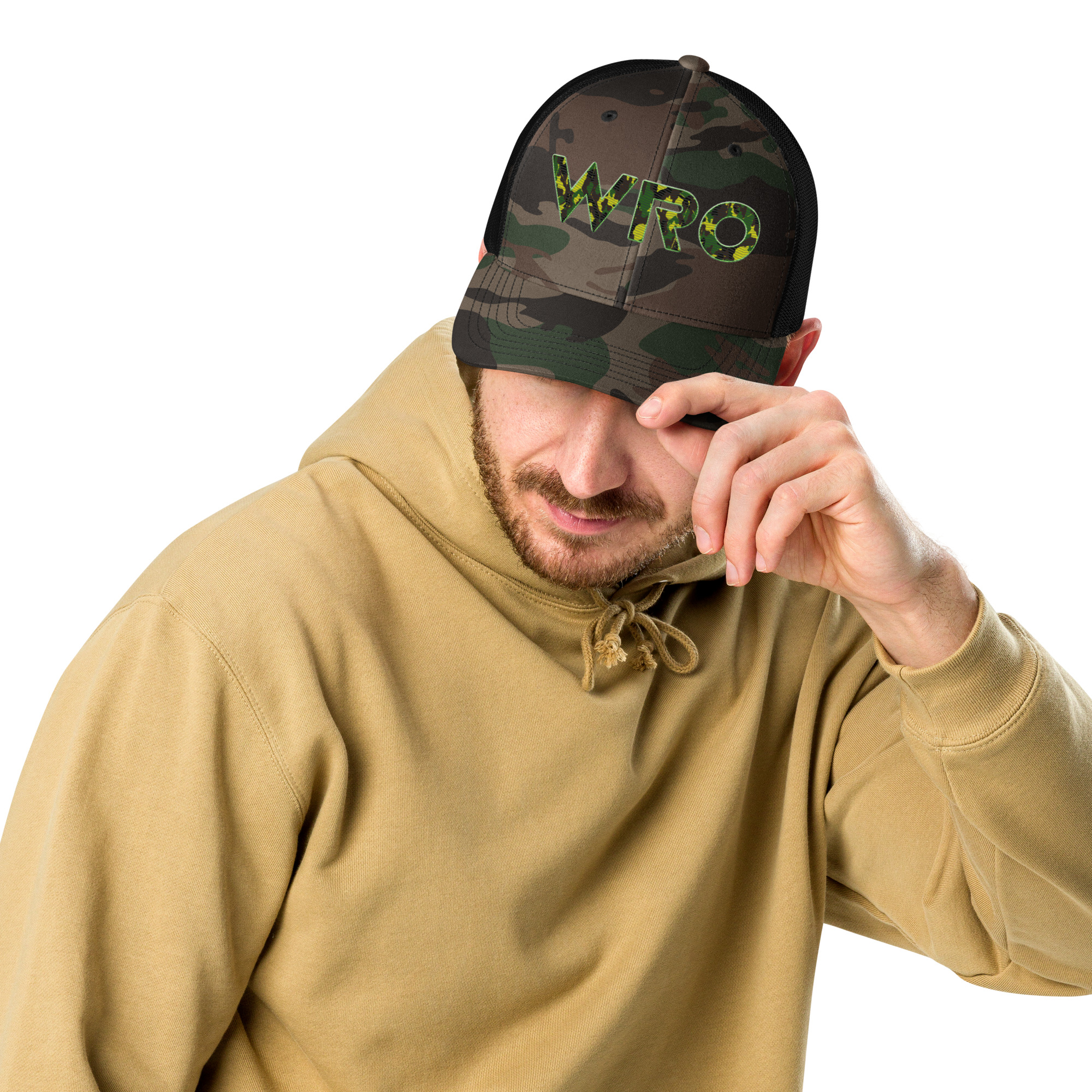 Camouflage trucker hat - Image 10