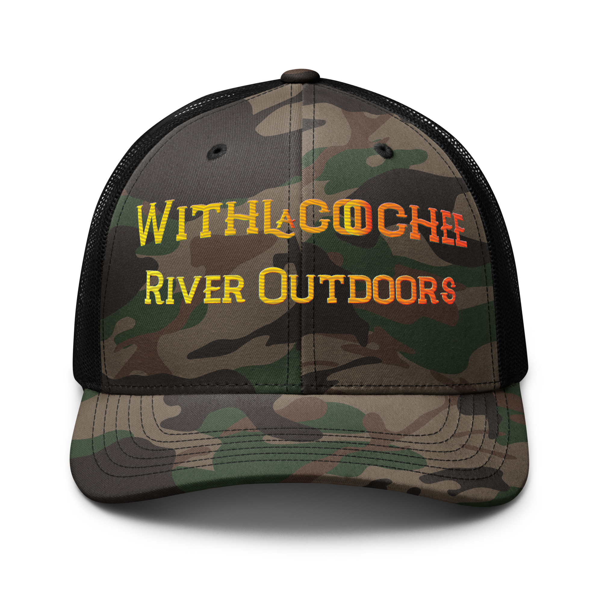 Camouflage trucker hat