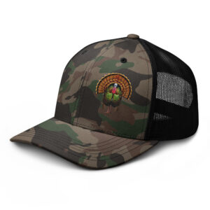 Camouflage trucker hat