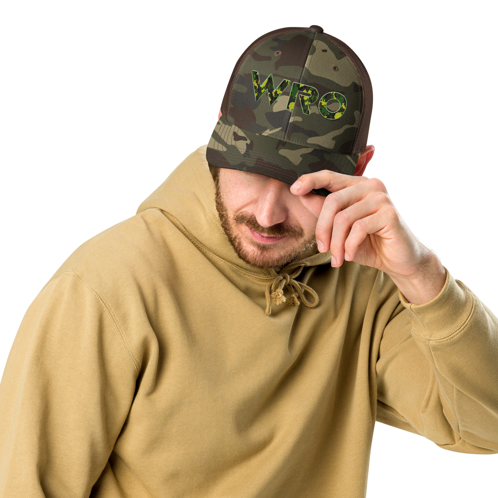 Camouflage trucker hat - Image 11