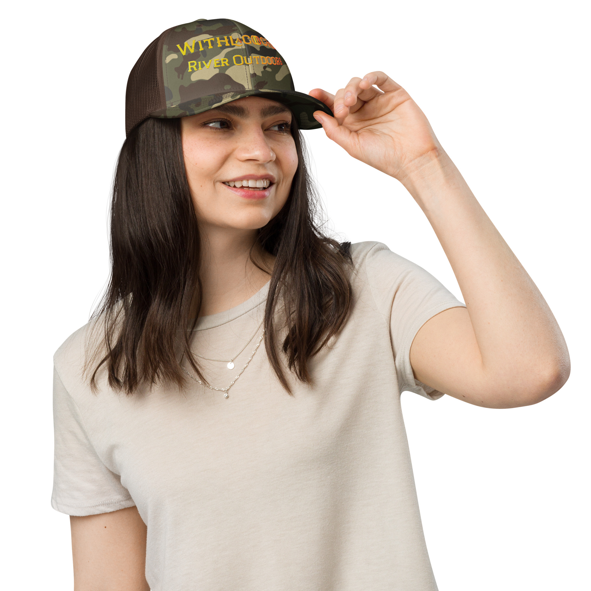 Camouflage trucker hat - Image 8