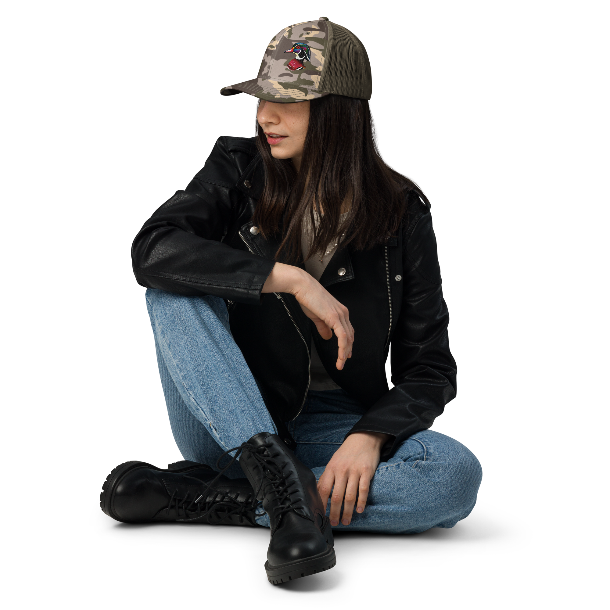 Camouflage trucker hat - Image 6