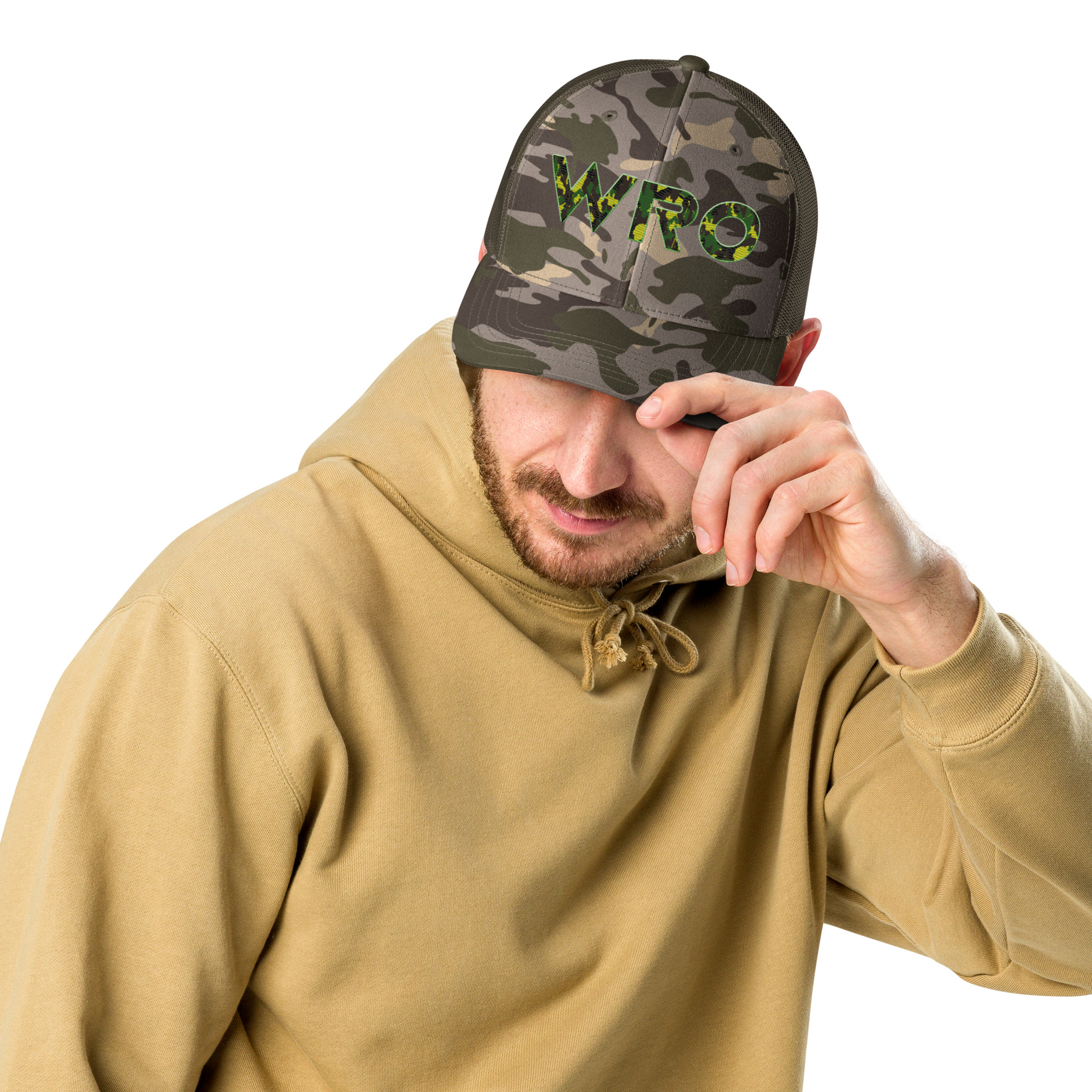 Camouflage trucker hat - Image 12