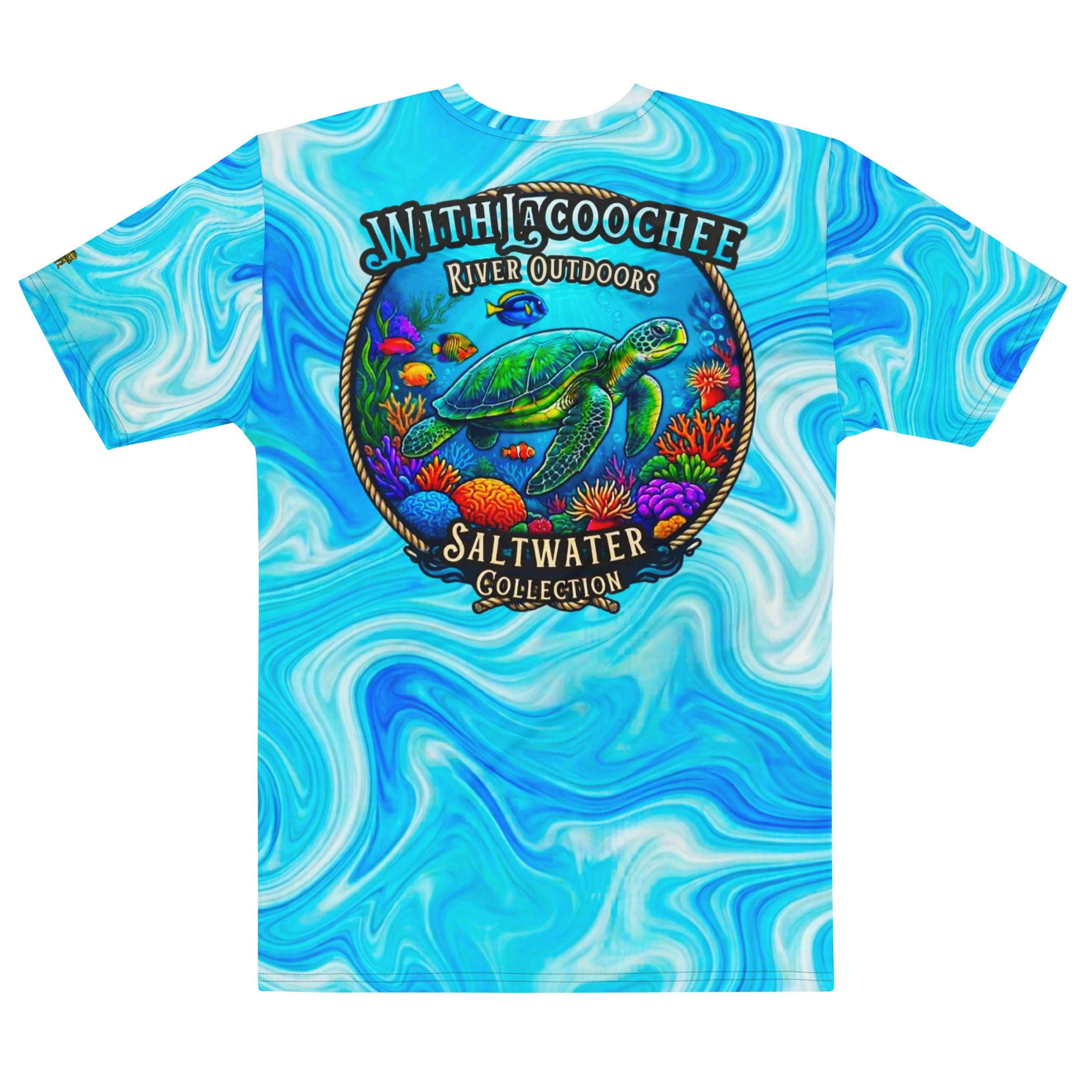 Sea Turtle Graphic Tee Saltwater Collection Men's Shirt - Image 3