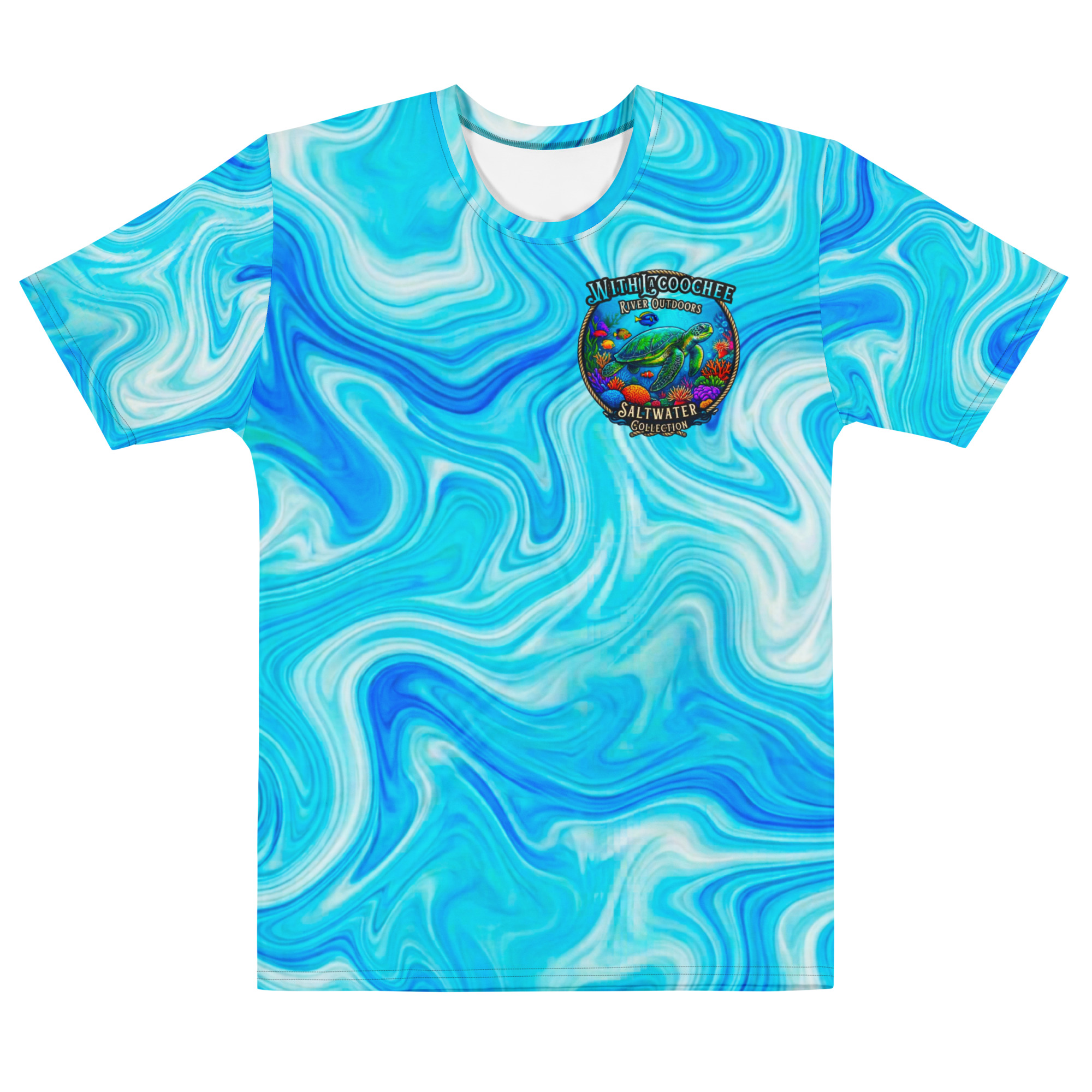 Sea Turtle Graphic Tee Saltwater Collection Men's Shirt - Image 2