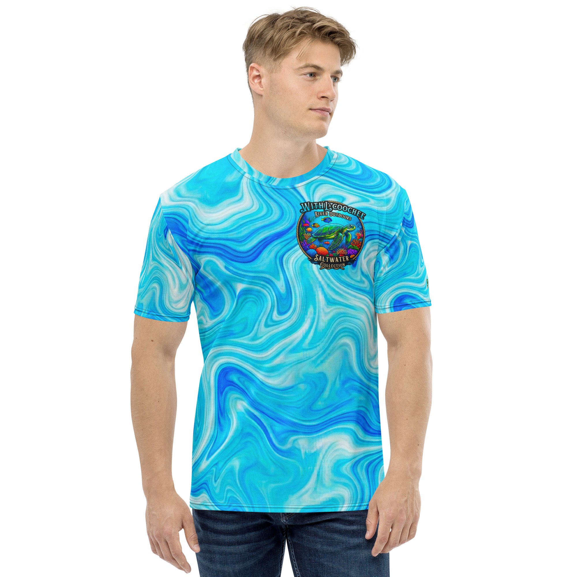 Sea Turtle Graphic Tee Saltwater Collection Men's Shirt - Image 4