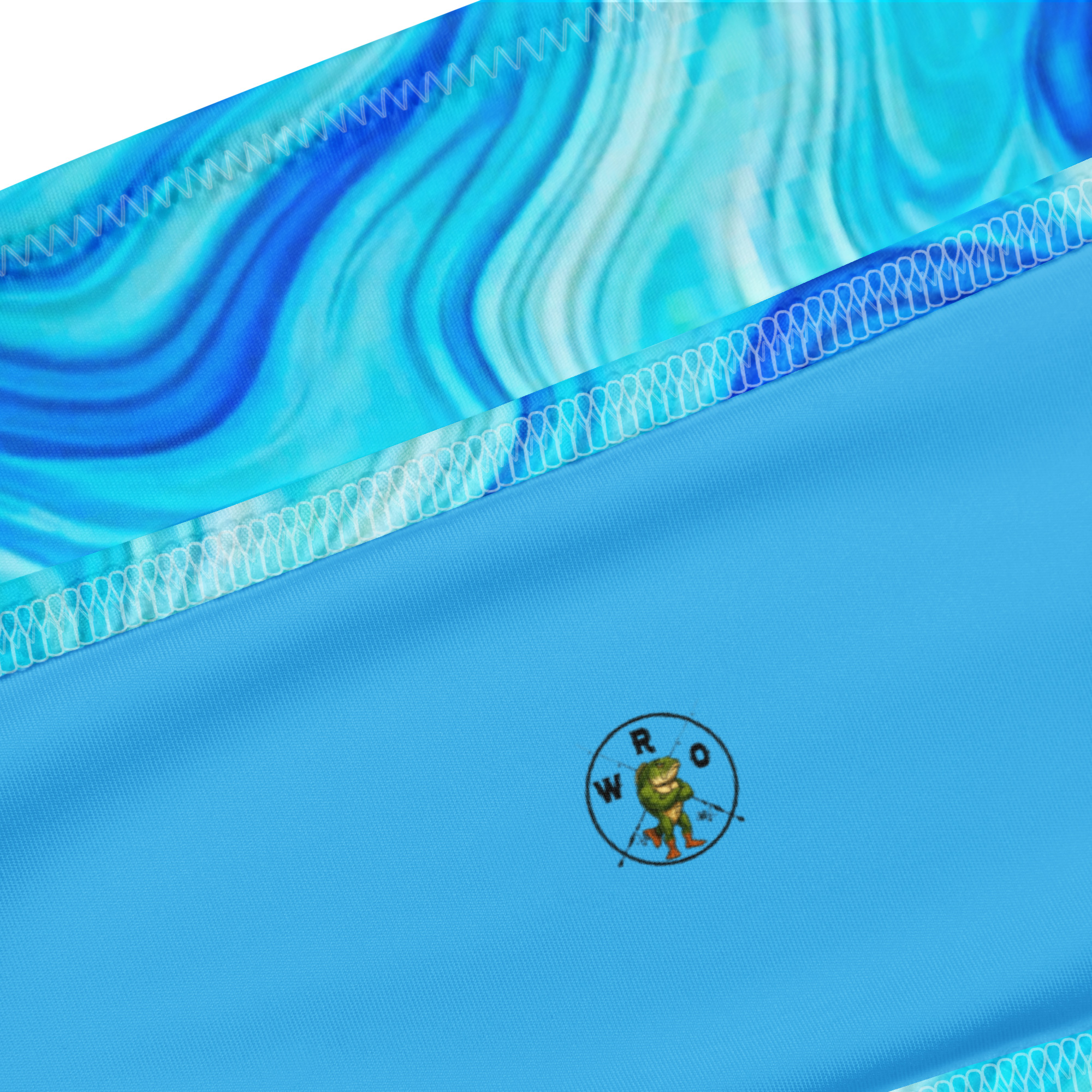 Blue Marble Bandeau Bikini - Image 5
