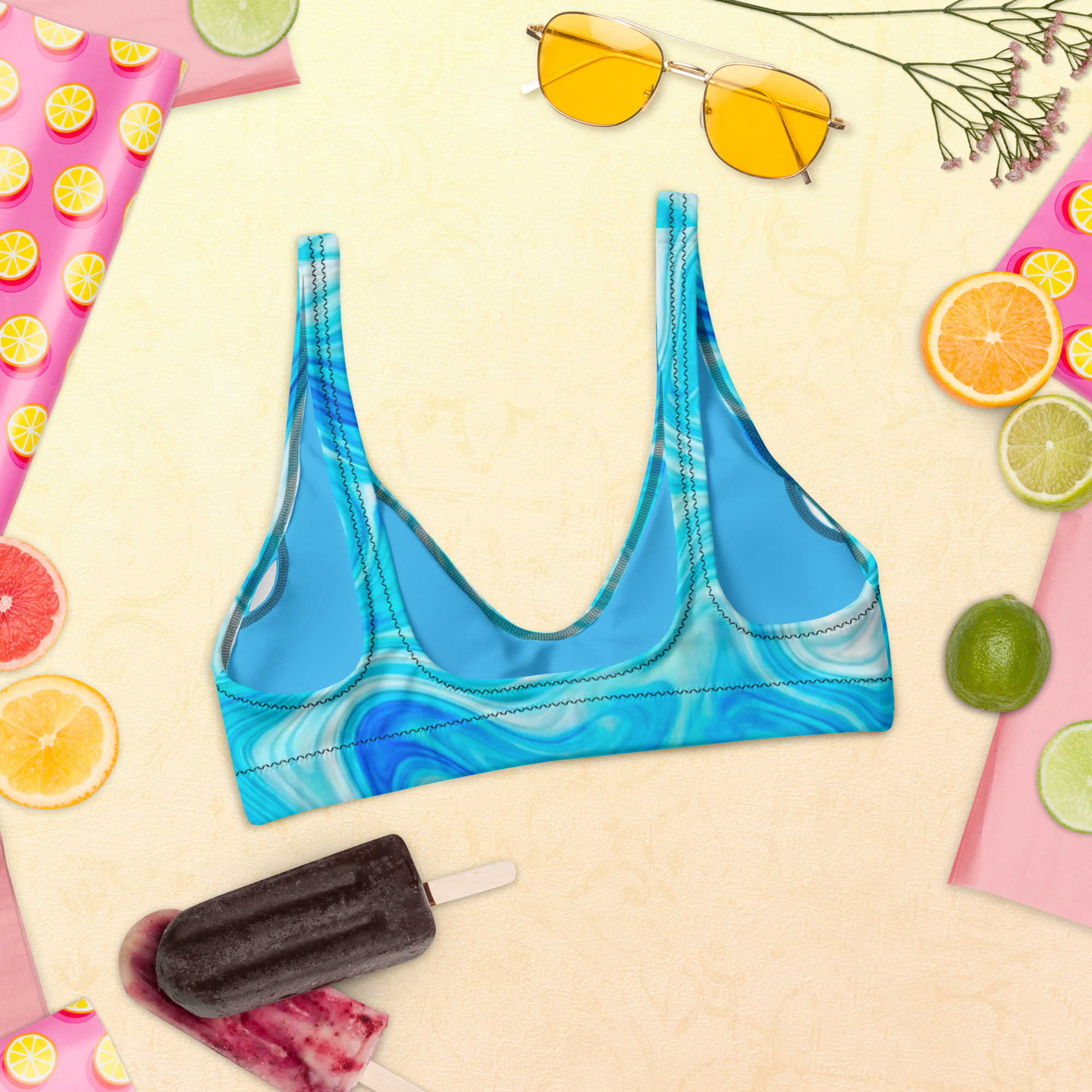 Recycled padded bikini top - Image 7